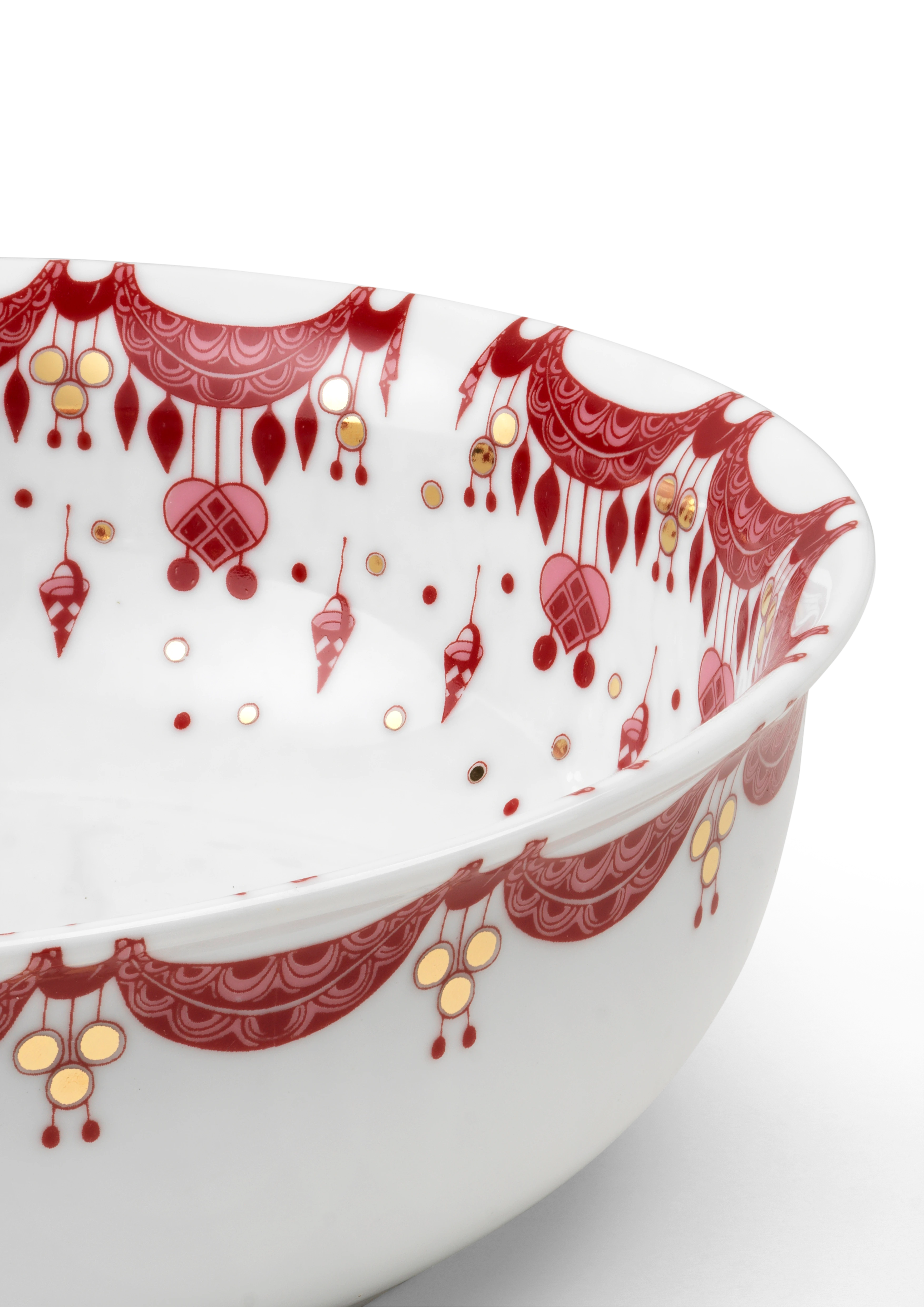 Christmas Bowl Ø24.5 cm from Bjørn Wiinblad in Red color, made of Ceramics