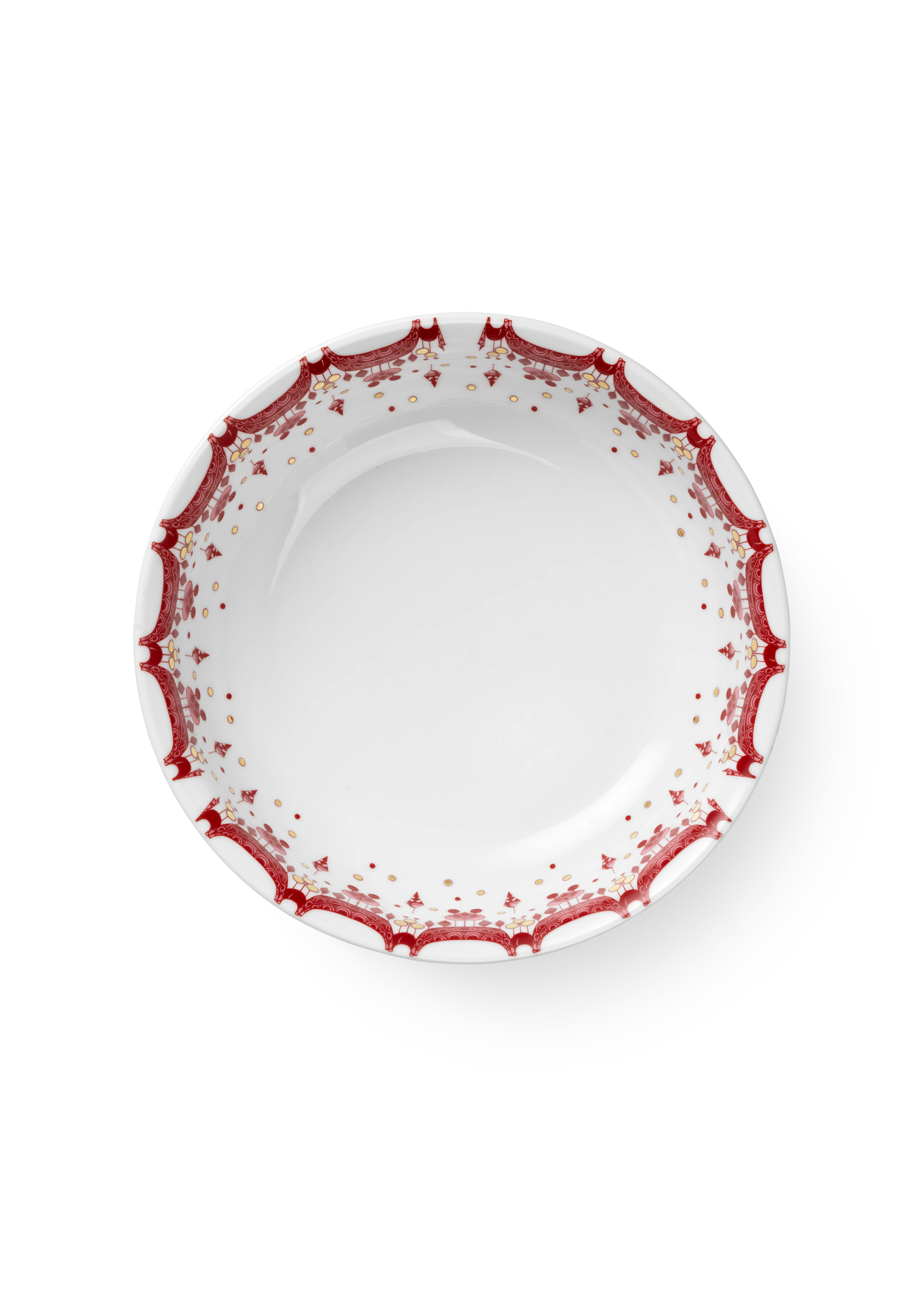 Christmas Bowl Ø24.5 cm from Bjørn Wiinblad in Red color, made of Ceramics