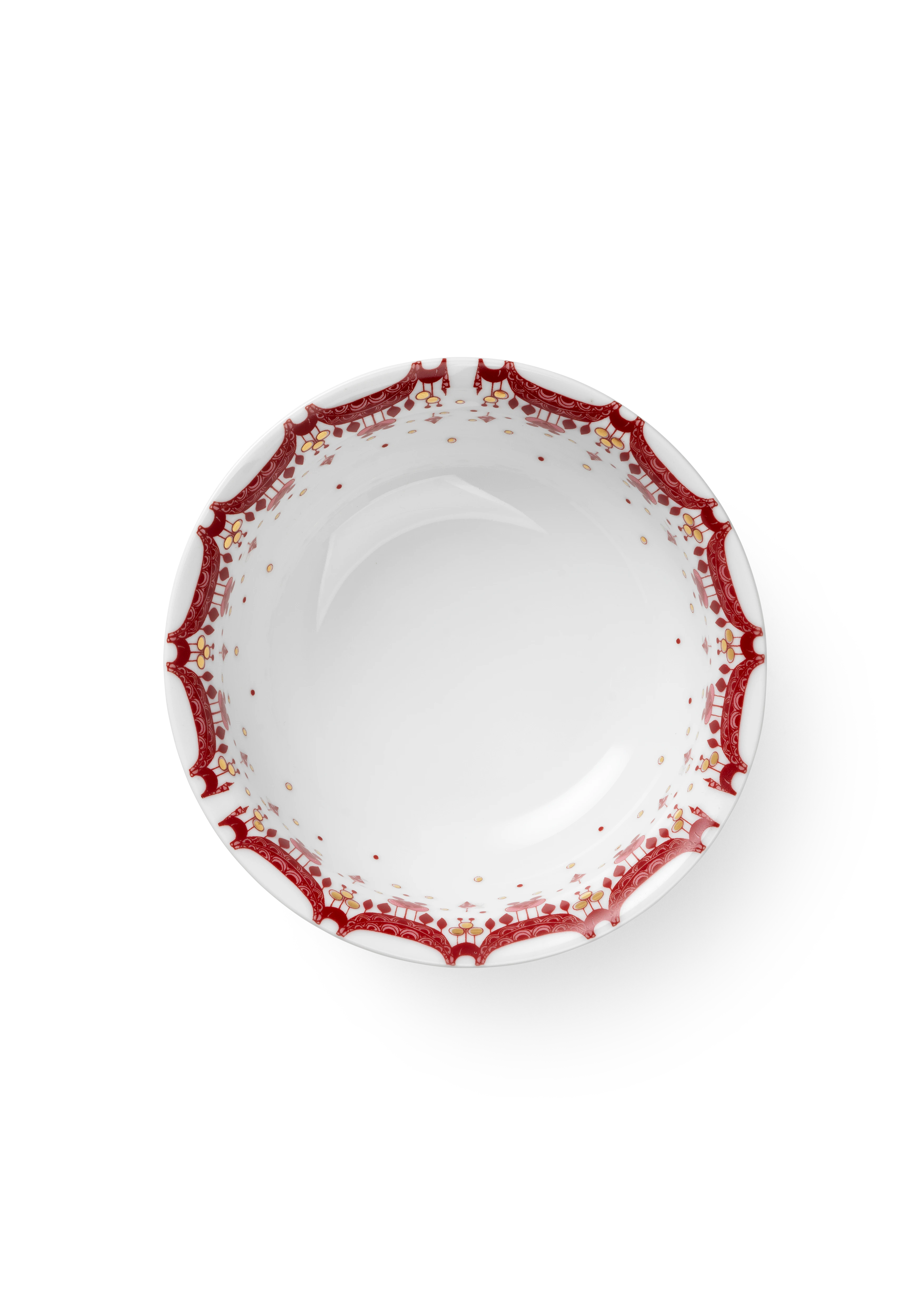 Julskål Ø20 cm från Bjørn Wiinblad i färgen Röd, tillverkad av Keramik