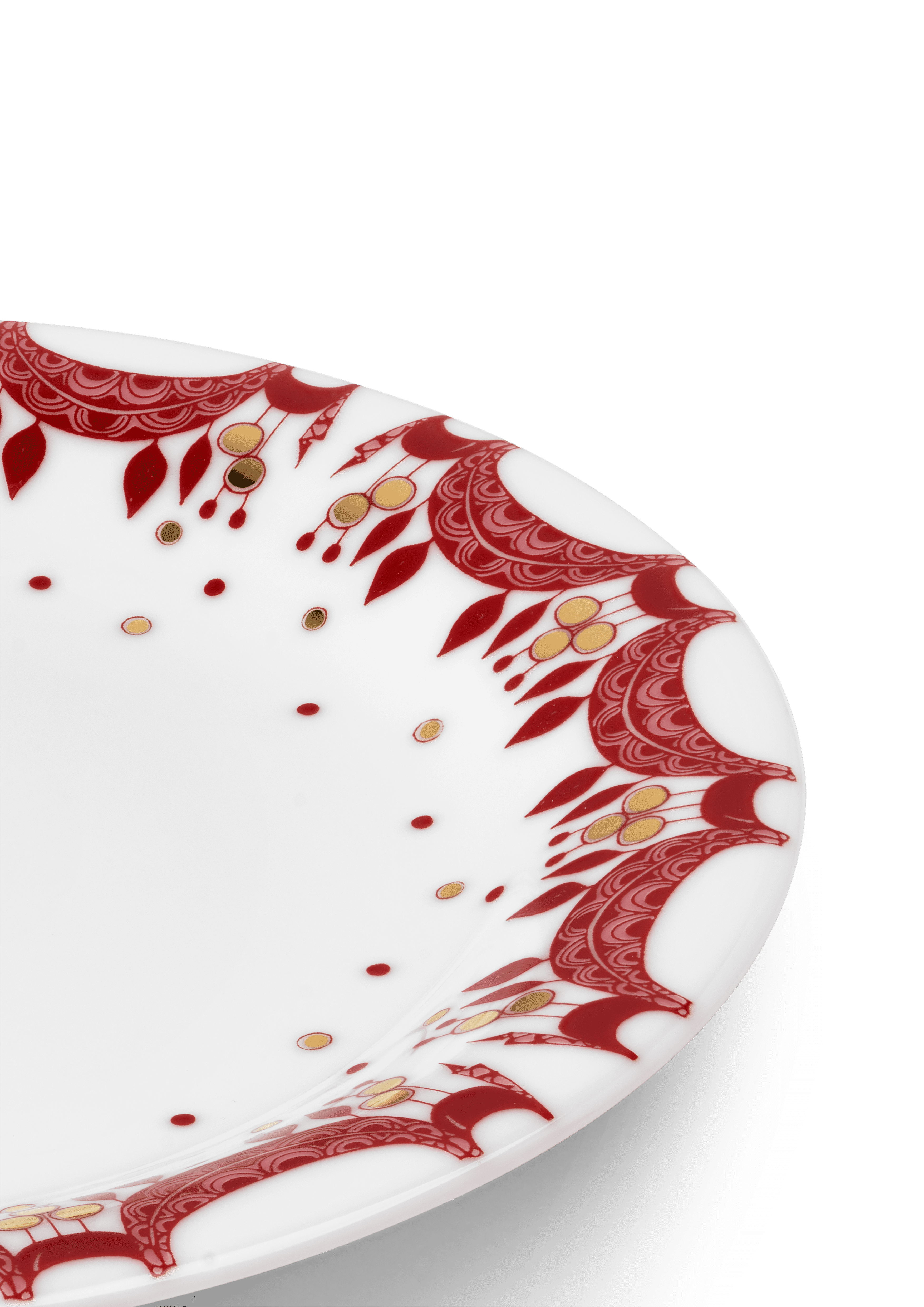 Bjørn Wiinblad Christmas Plate Ø20.5 cm in Red