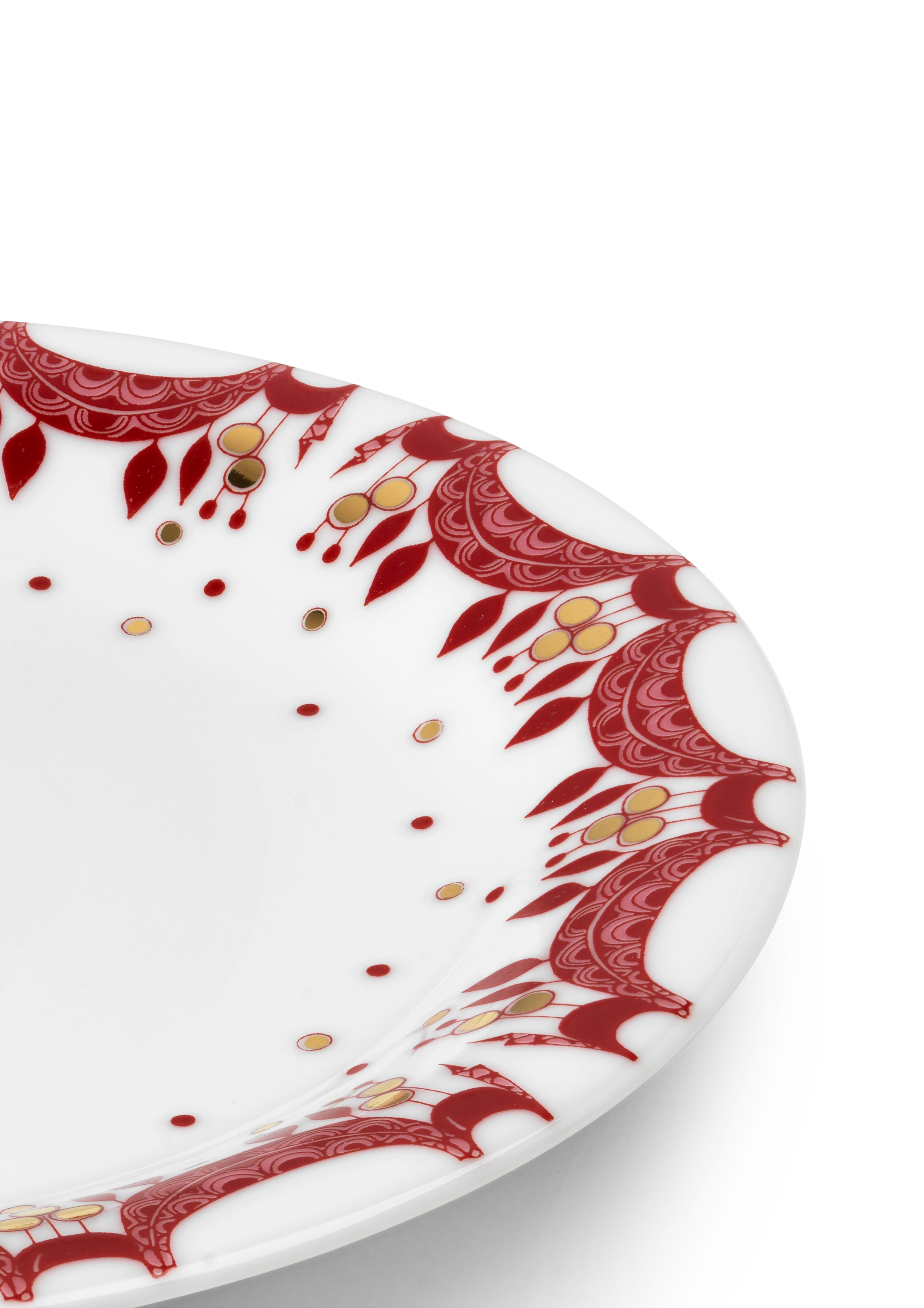 Bjørn Wiinblad Christmas Plate Ø20.5 cm in Red
