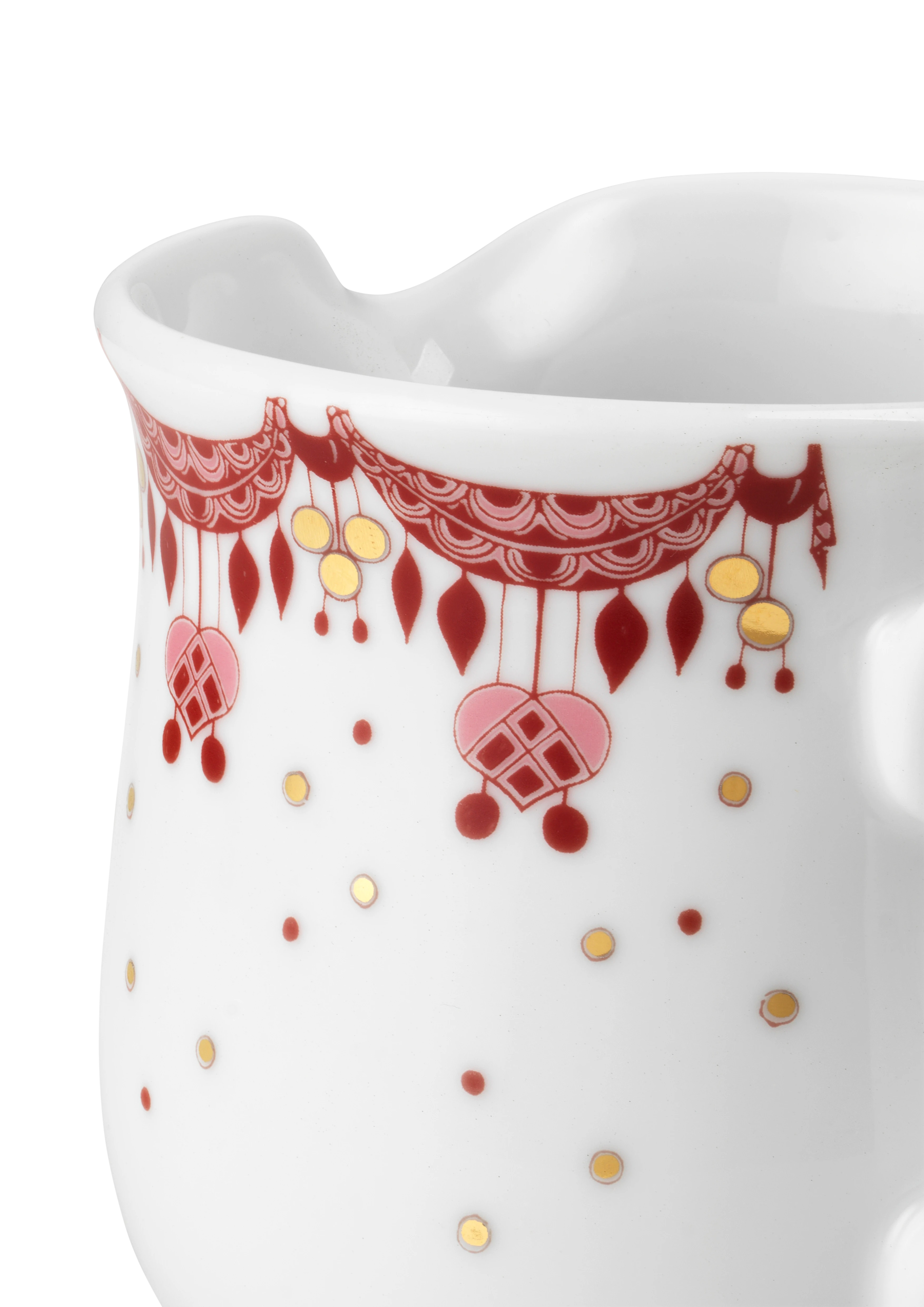 Sauce boat 50 cl from Bjørn Wiinblad in Red color, made of Ceramics