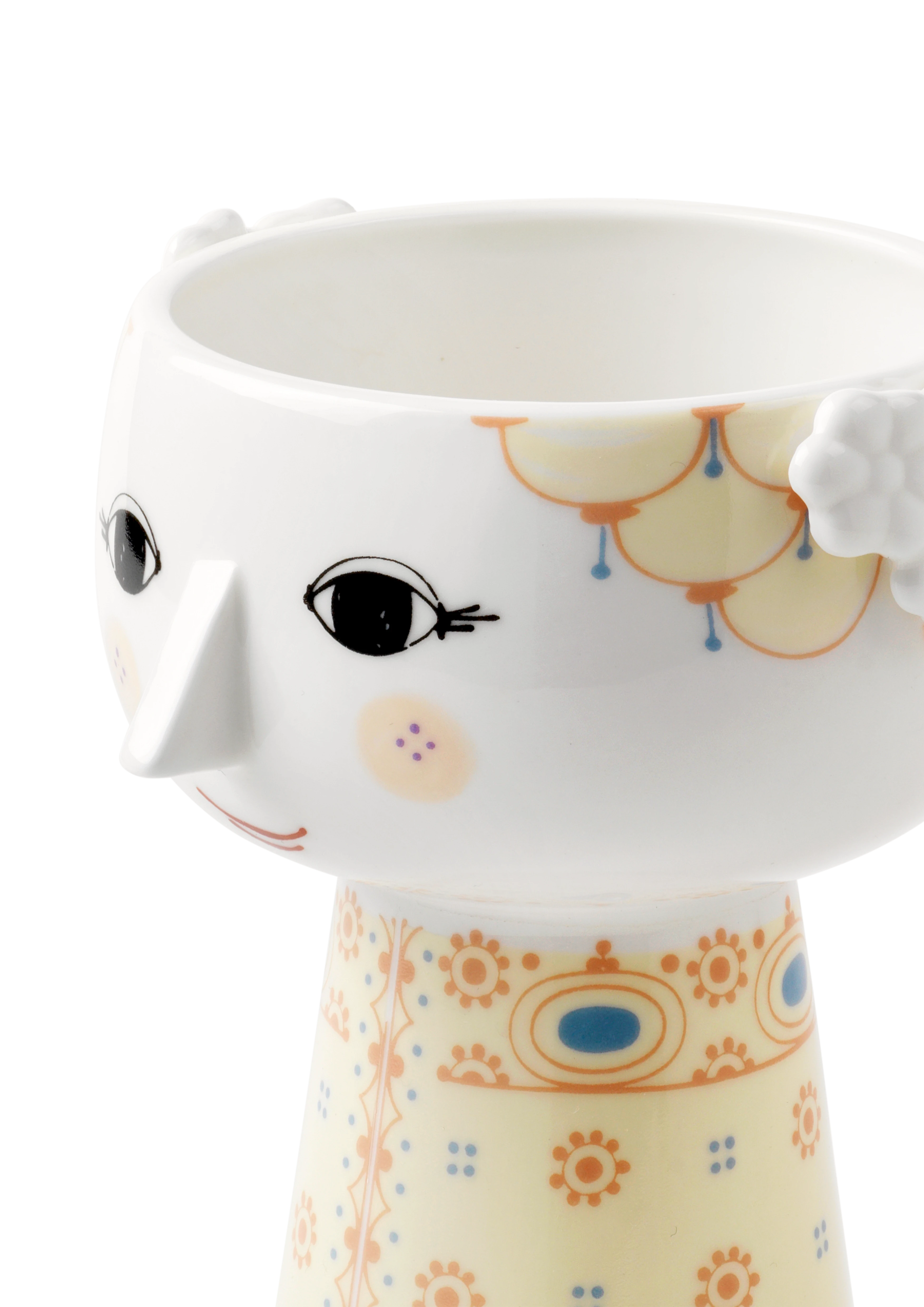 Vase H15 cm fra Bjørn Wiinblad i farven Soft yellow, lavet af Keramik