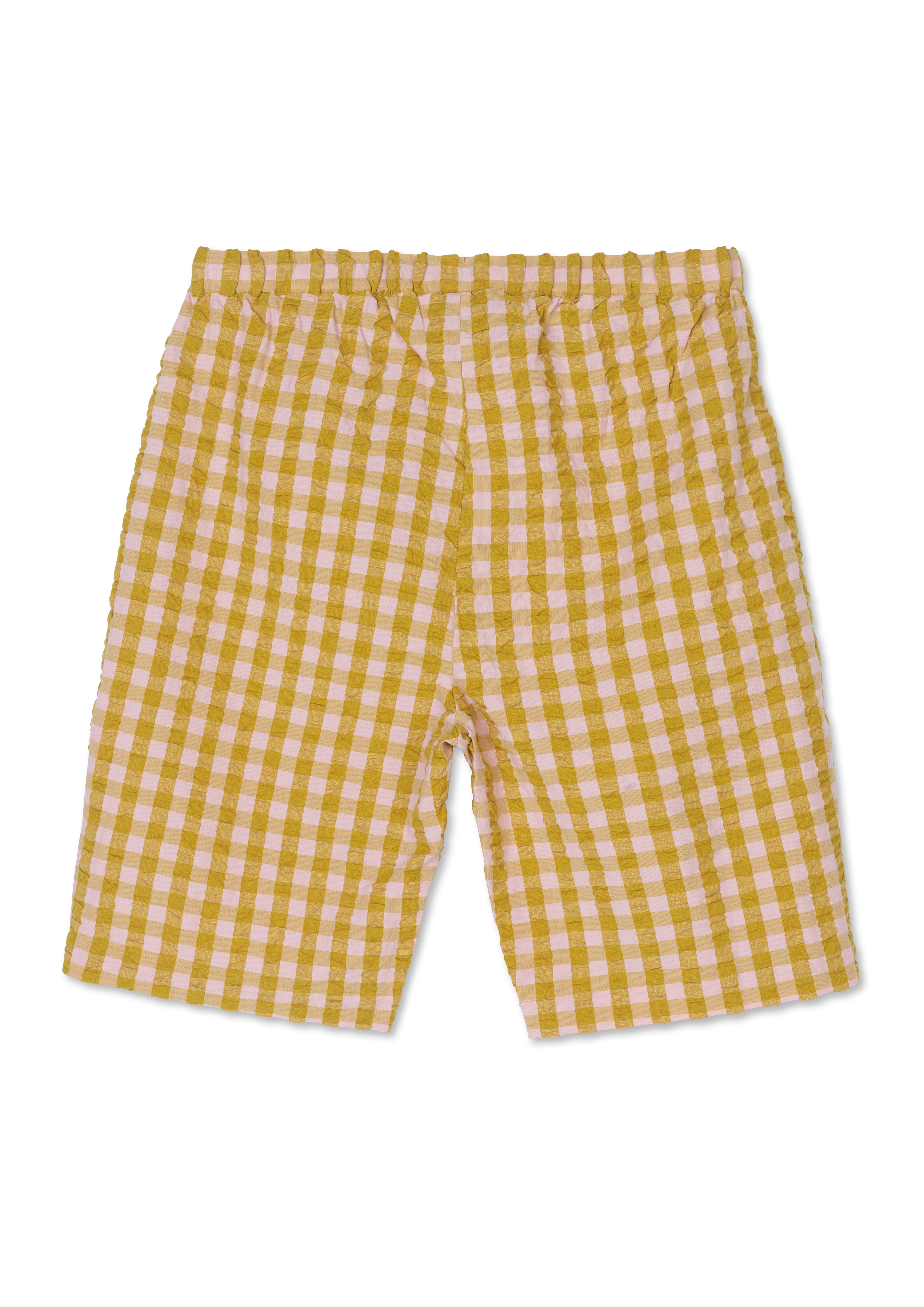 Ava shorts XS fra JUNA i farven Pink/Okker, lavet af Bomuld