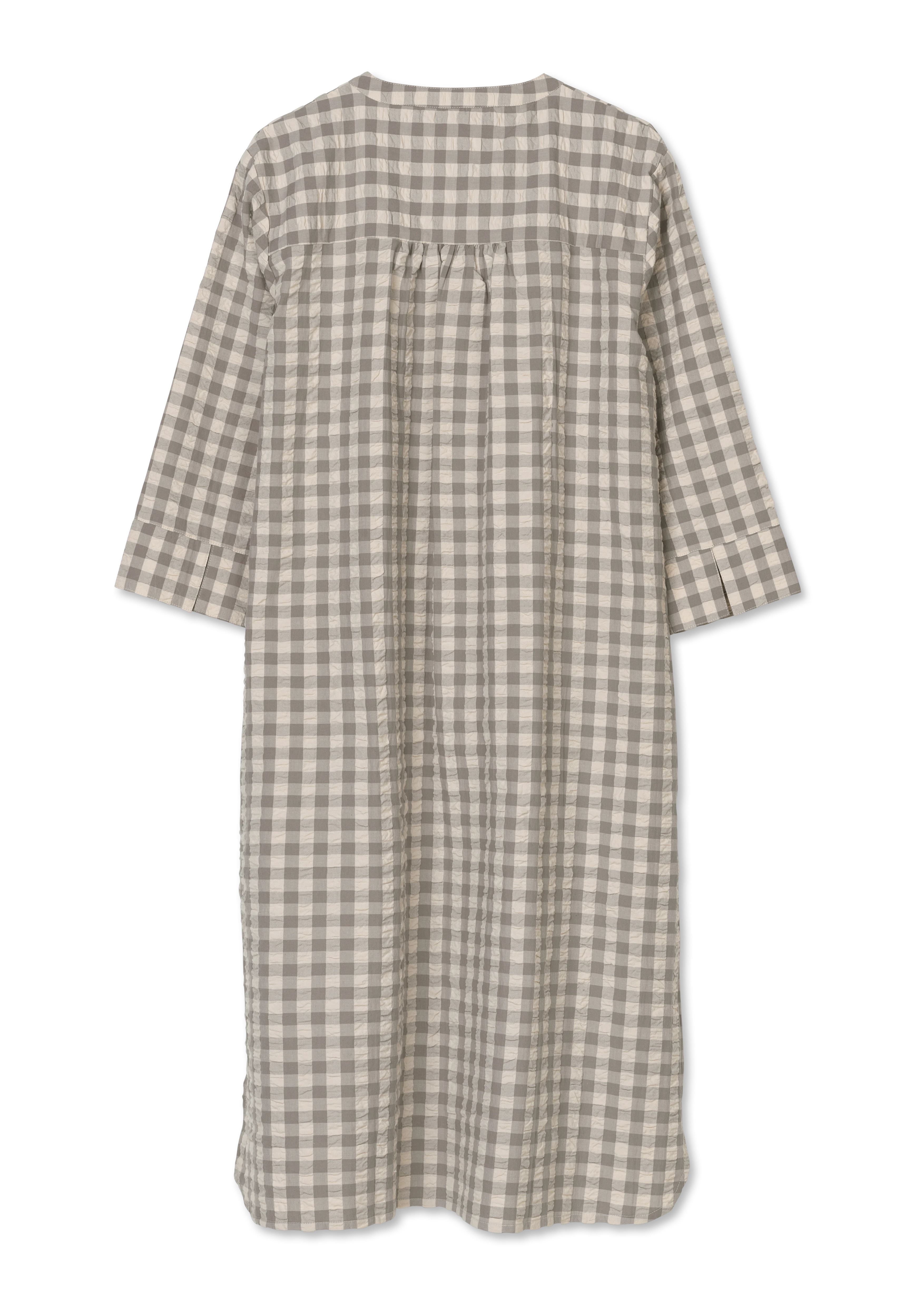 Sonja dress XS fra JUNA i farven Grå/Birk, lavet af Bomuld