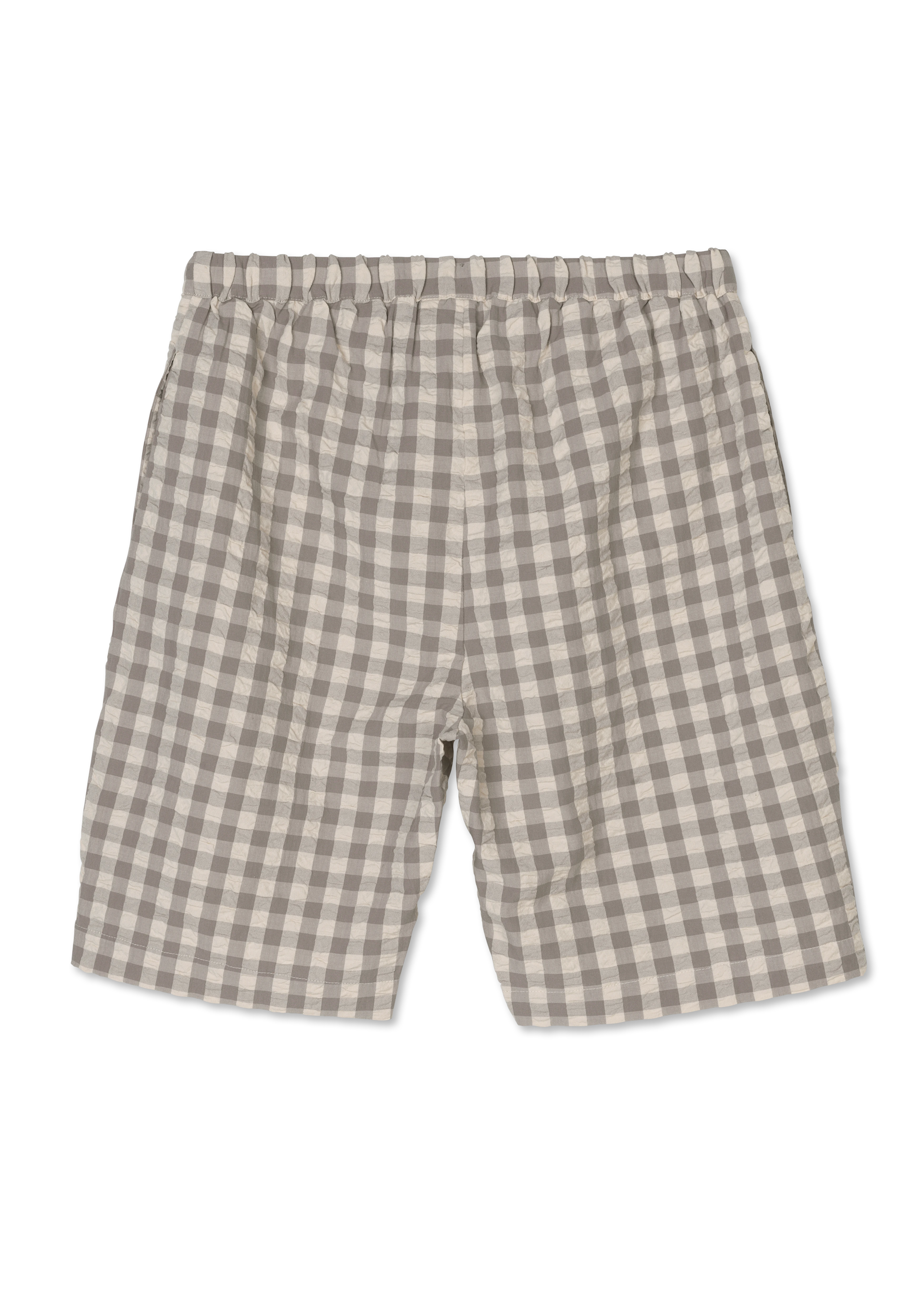 Ava shorts XS fra JUNA i farven Grå/Birk, lavet af Bomuld