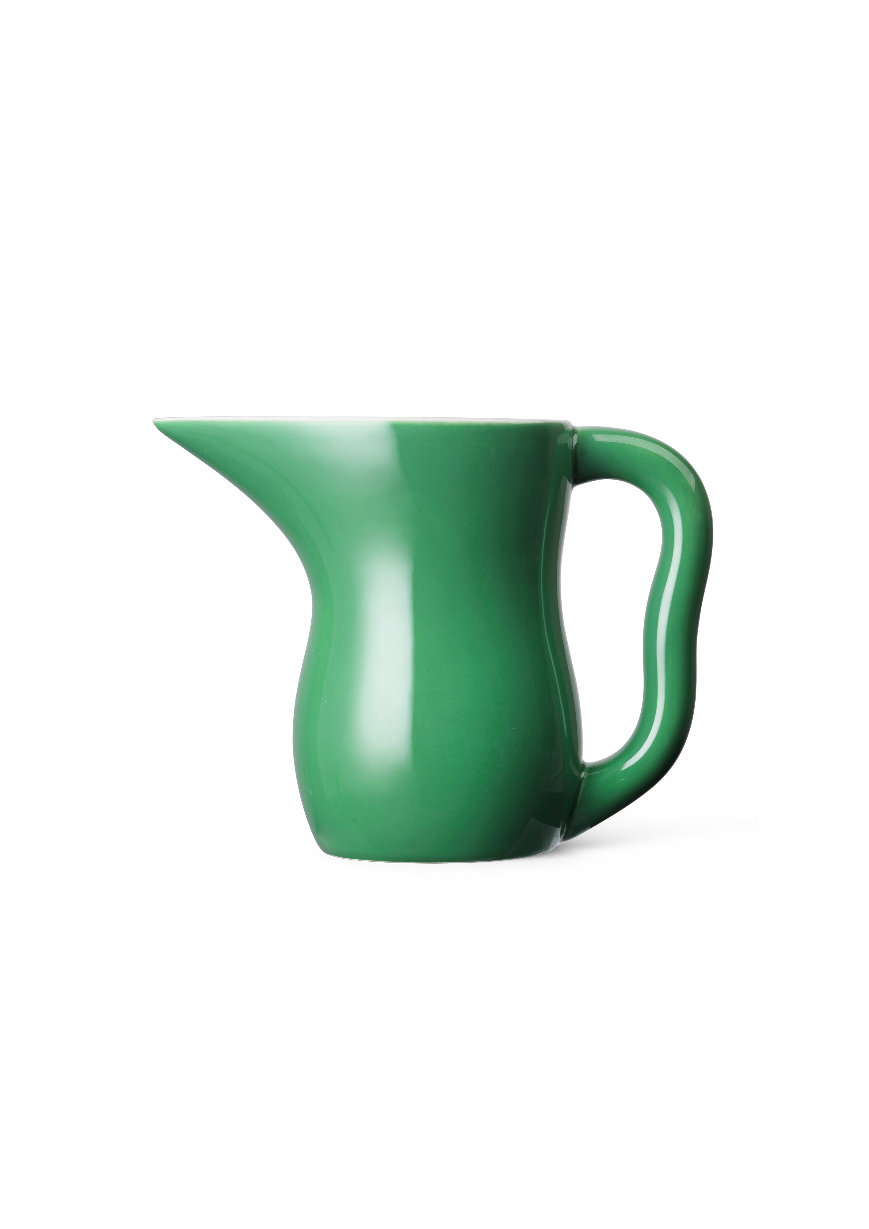 Jug 80 cl from Kähler  in Dark green color, made of Ceramics