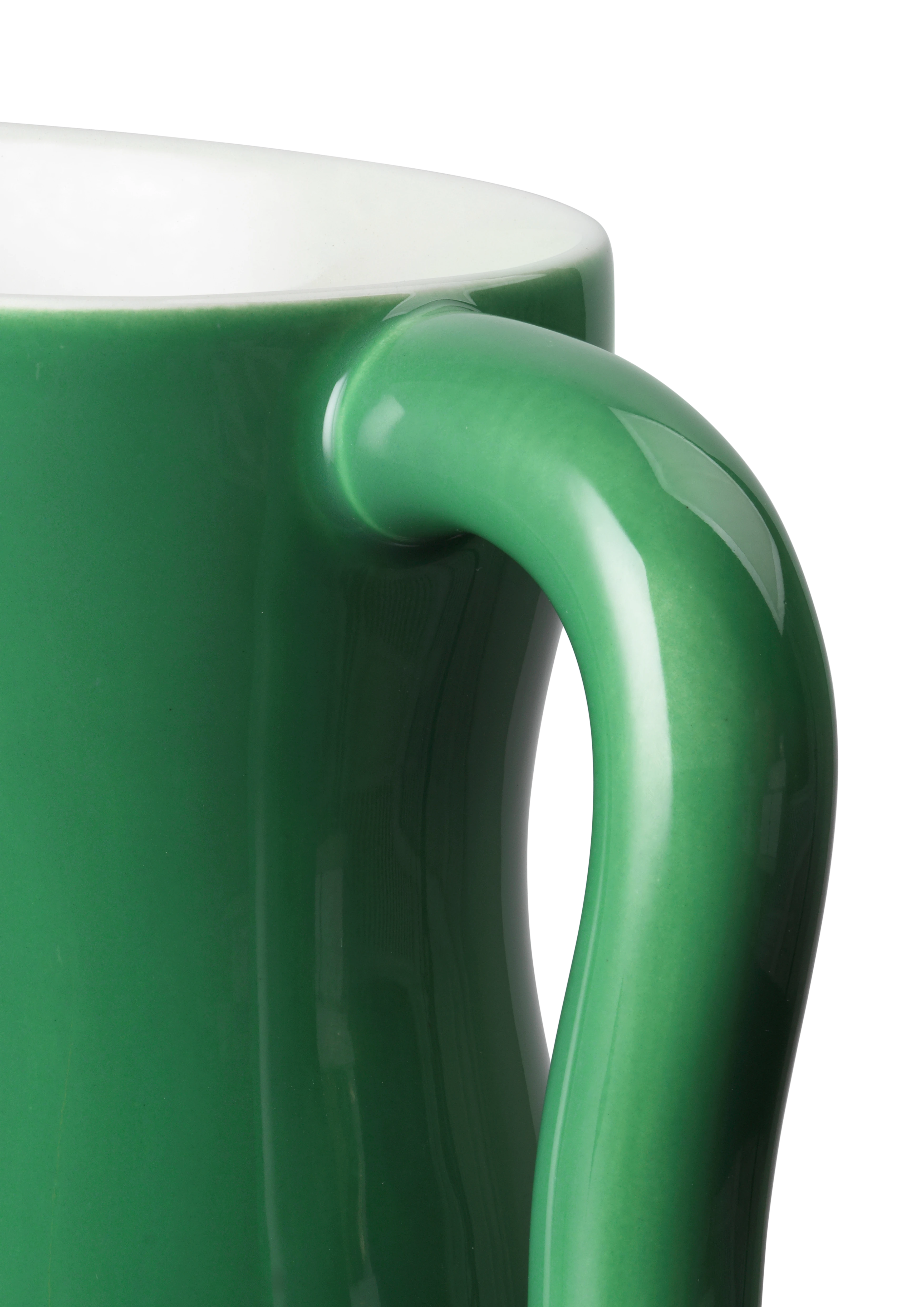 Jug 80 cl from Kähler  in Dark green color, made of Ceramics