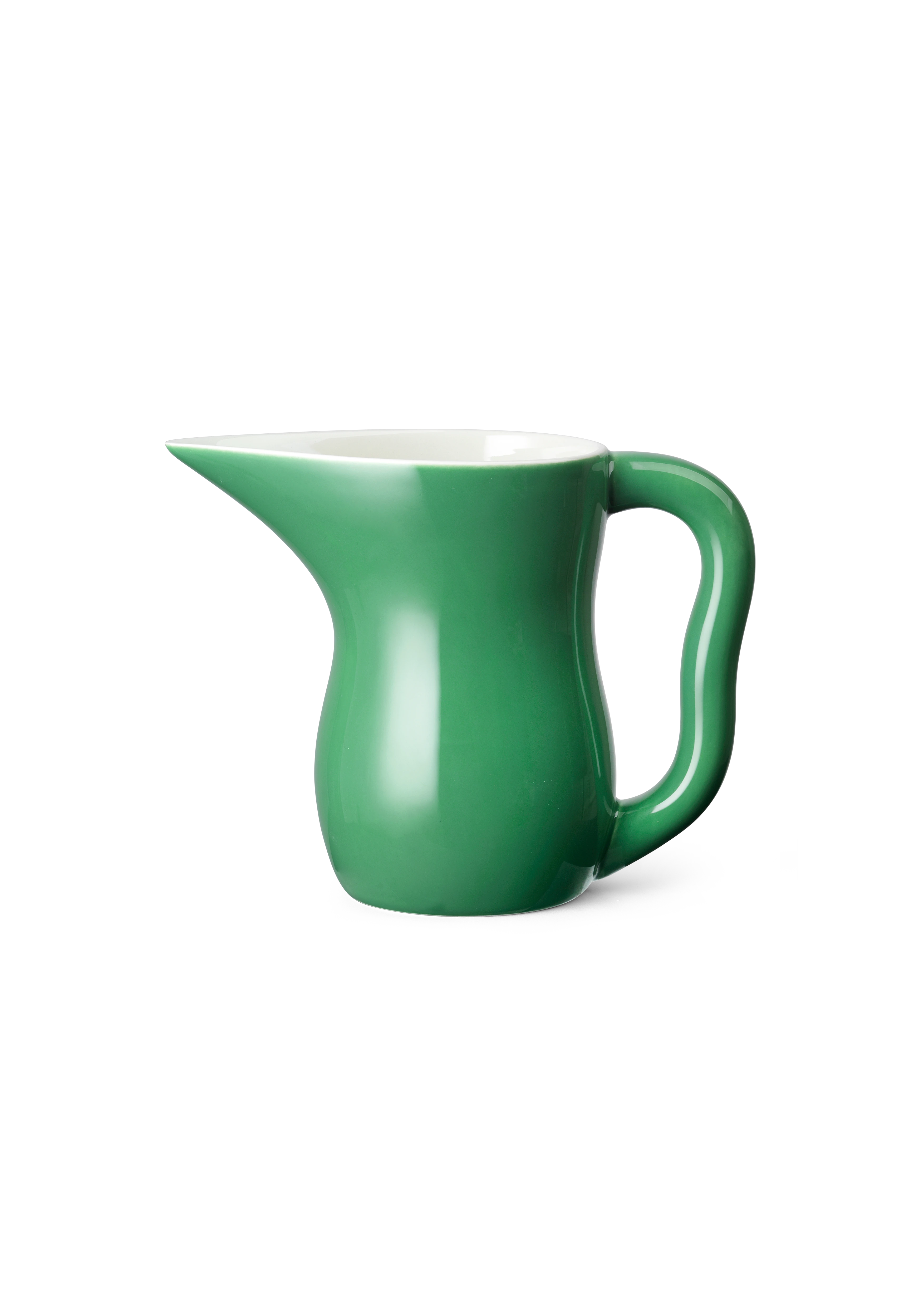 Jug 80 cl from Kähler  in Dark green color, made of Ceramics