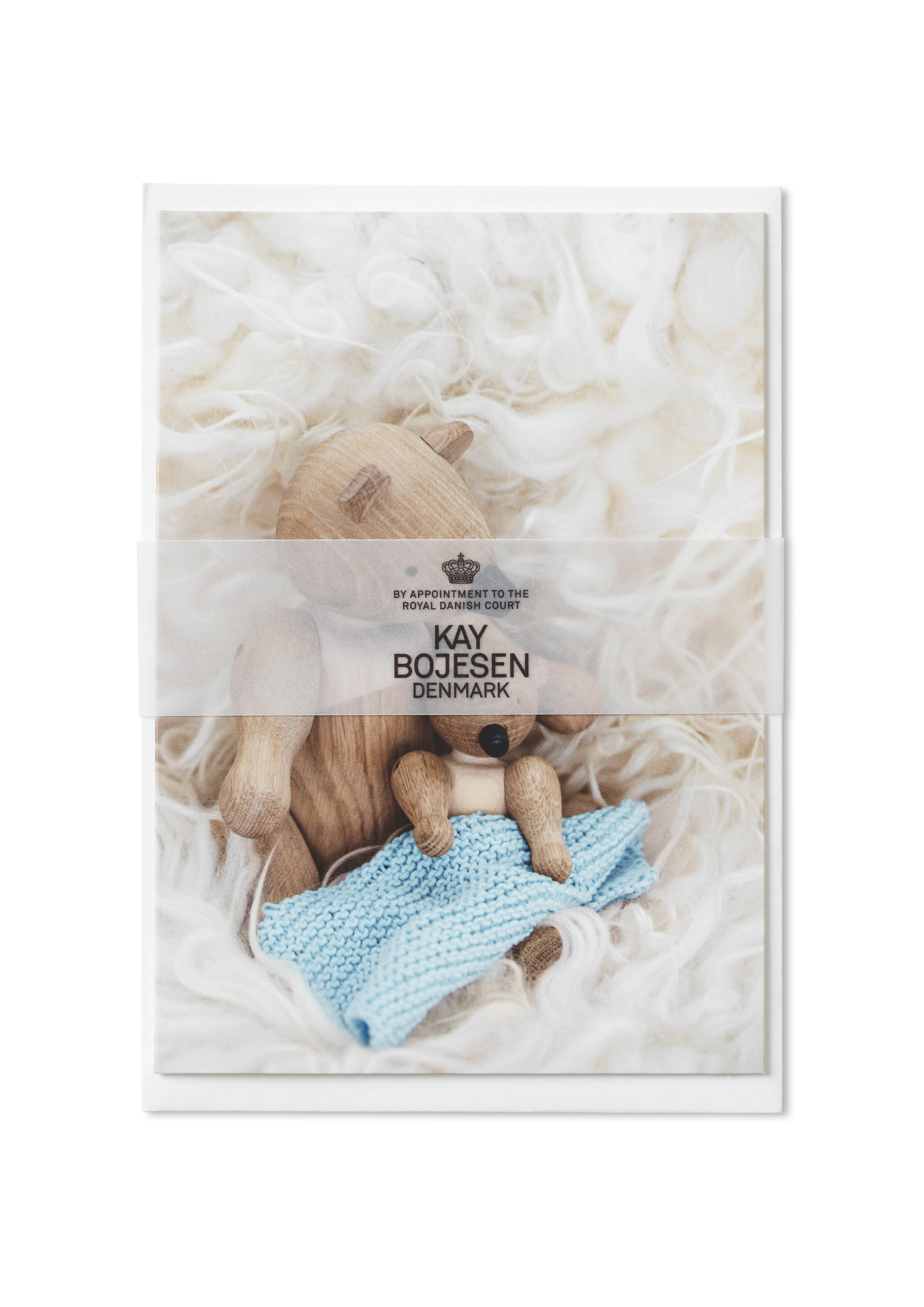 Card A6 Baptism 1 pcs. from Kay Bojesen in Light blue color, made of Paper