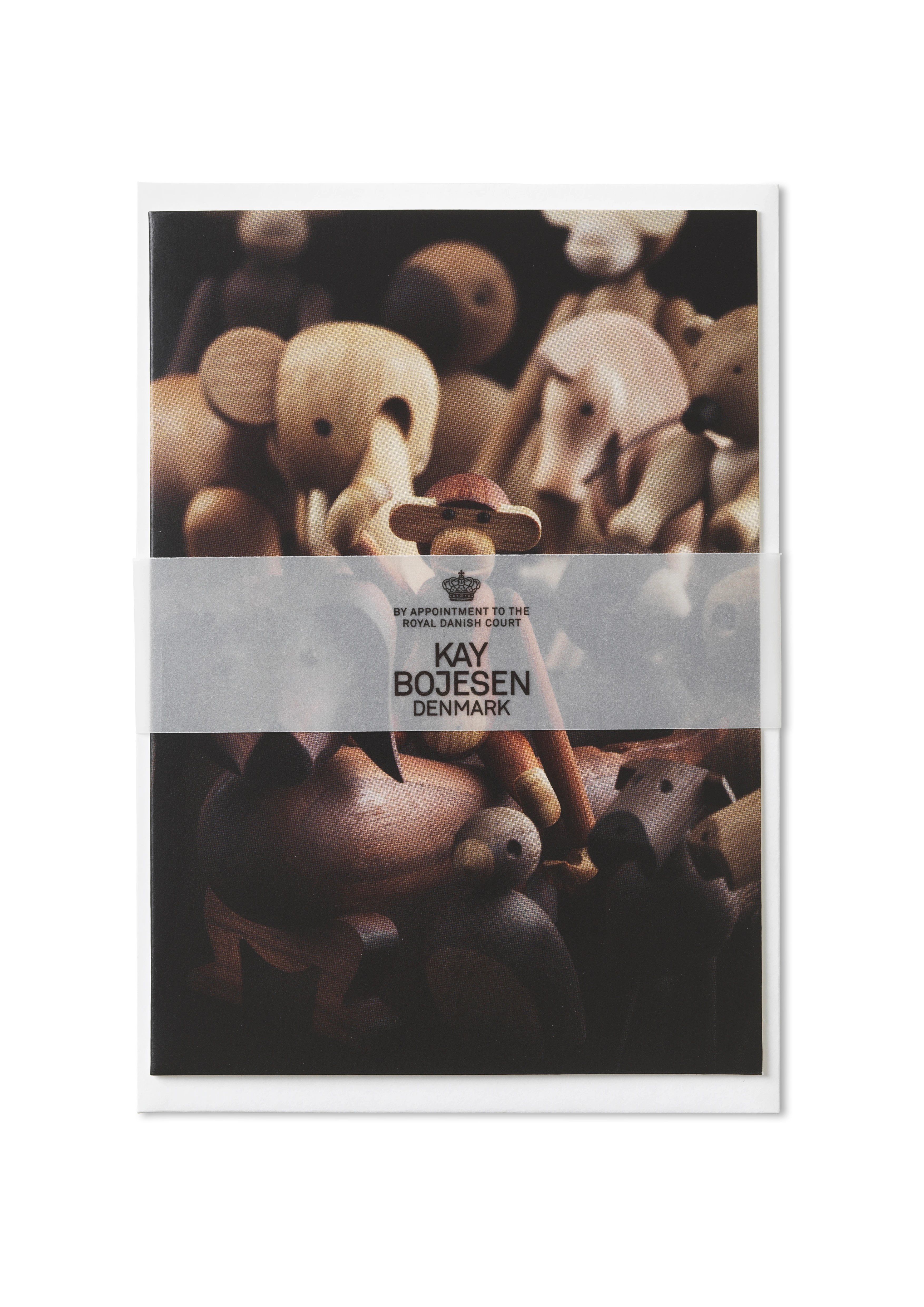 Card A6 Dachshund, front 1 pcs. from Kay Bojesen in Walnut color, made of Paper