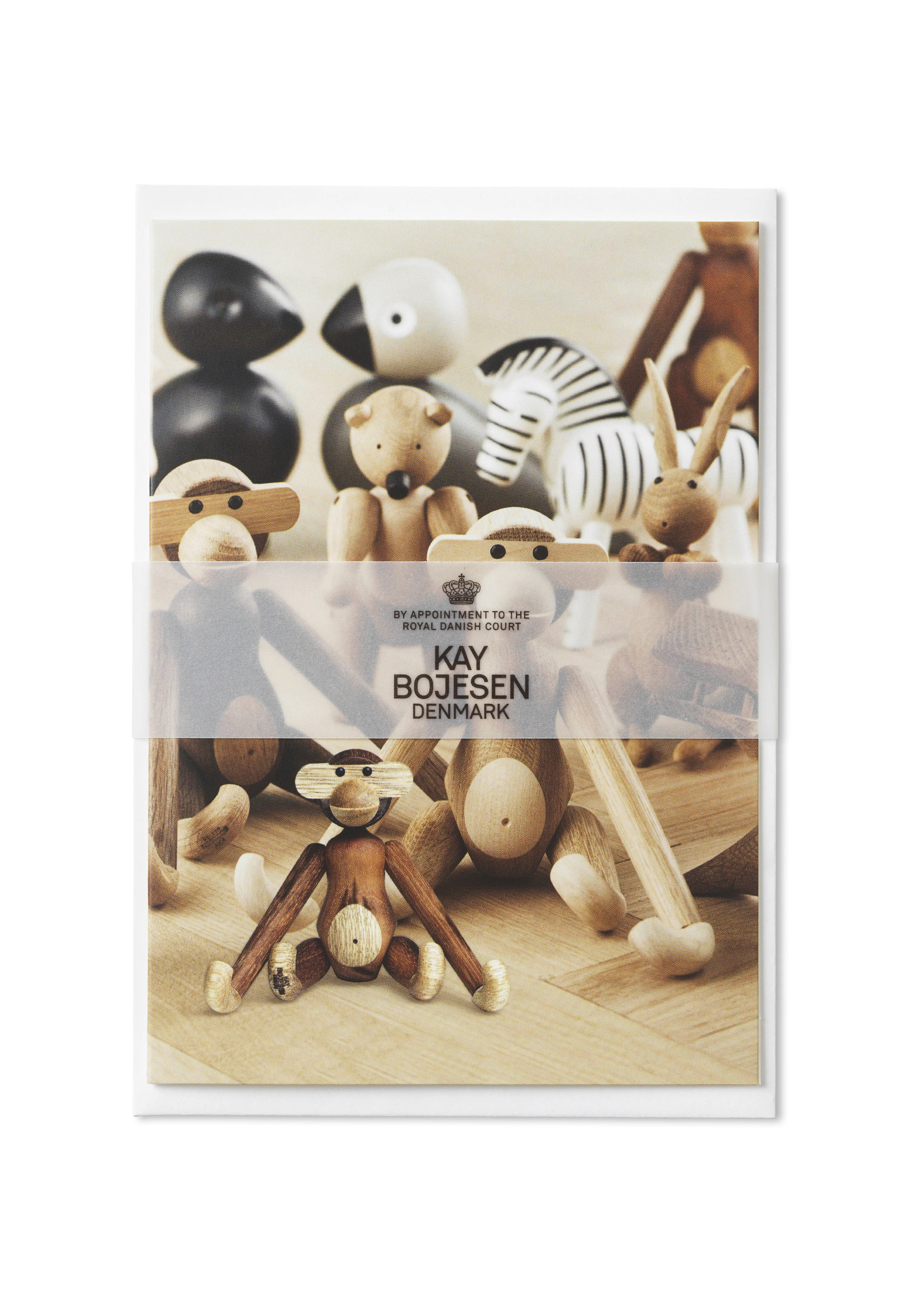 Kort A6 Trædyr, Miniabe front 1 stk. fra Kay Bojesen i farven Mix træ, lavet af Papir