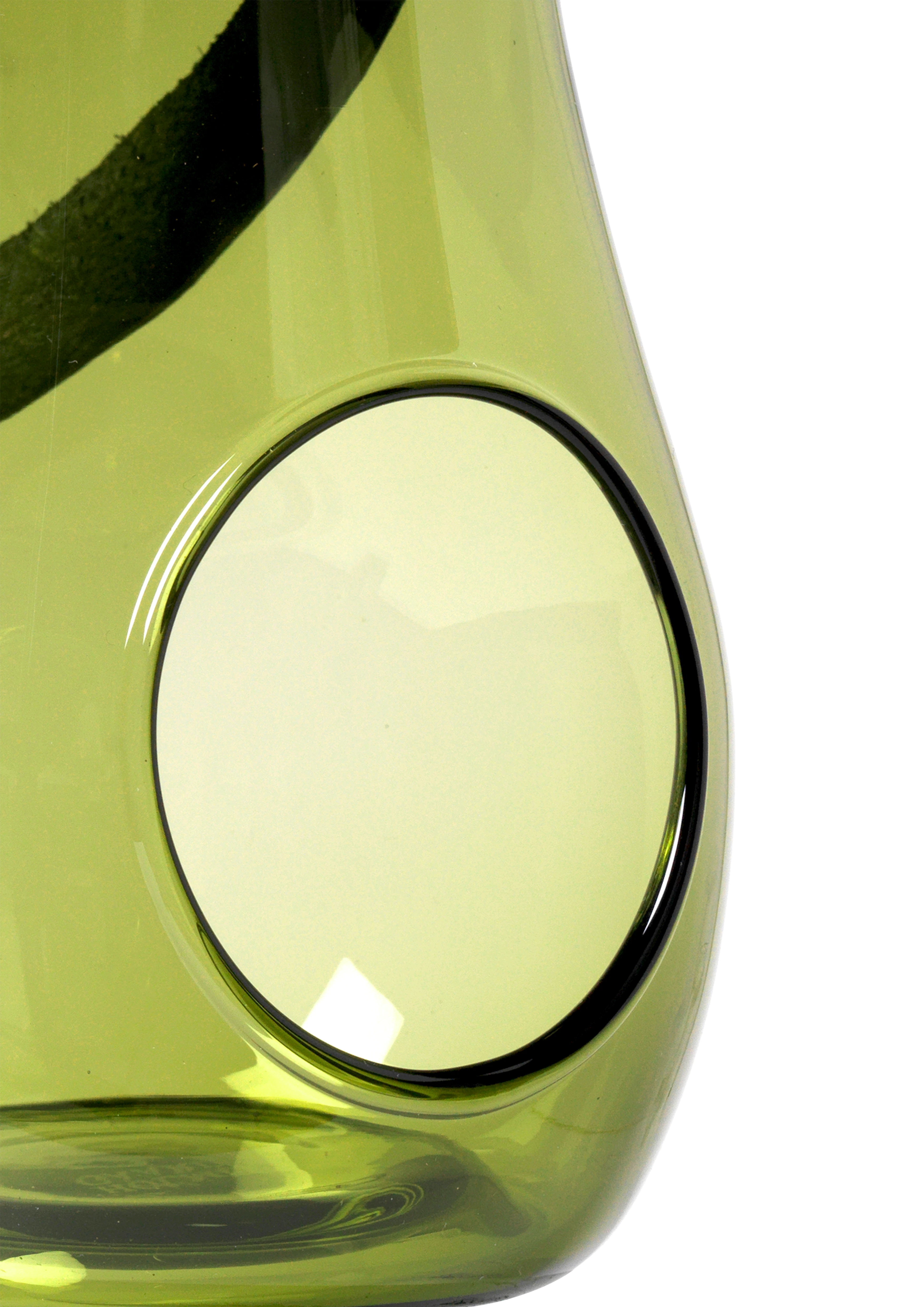 Lantern H16.5 cm from Holmegaard in Olive green color, made of Glass