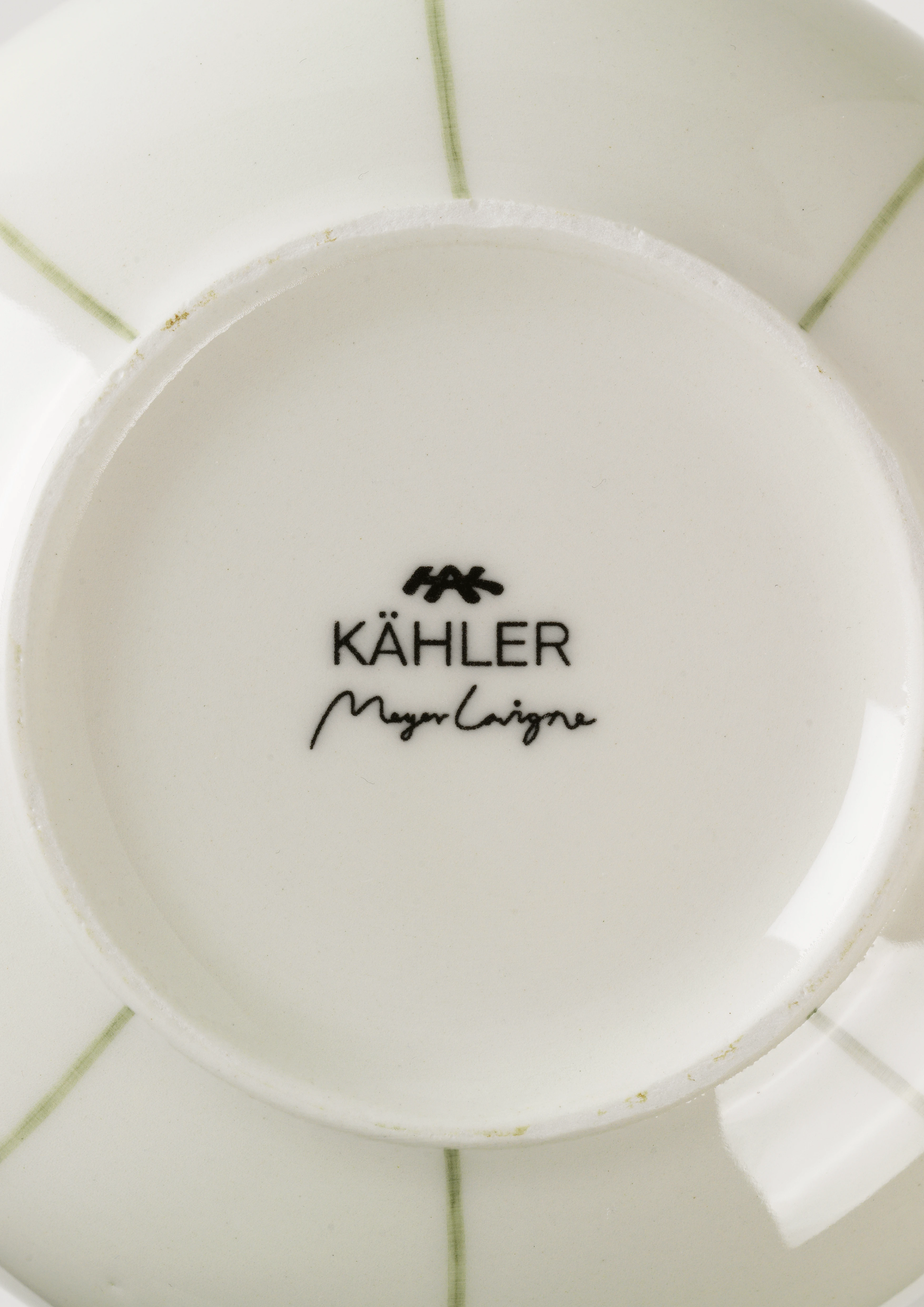 Vase H20 cm from Kähler  in Green color, made of Ceramics