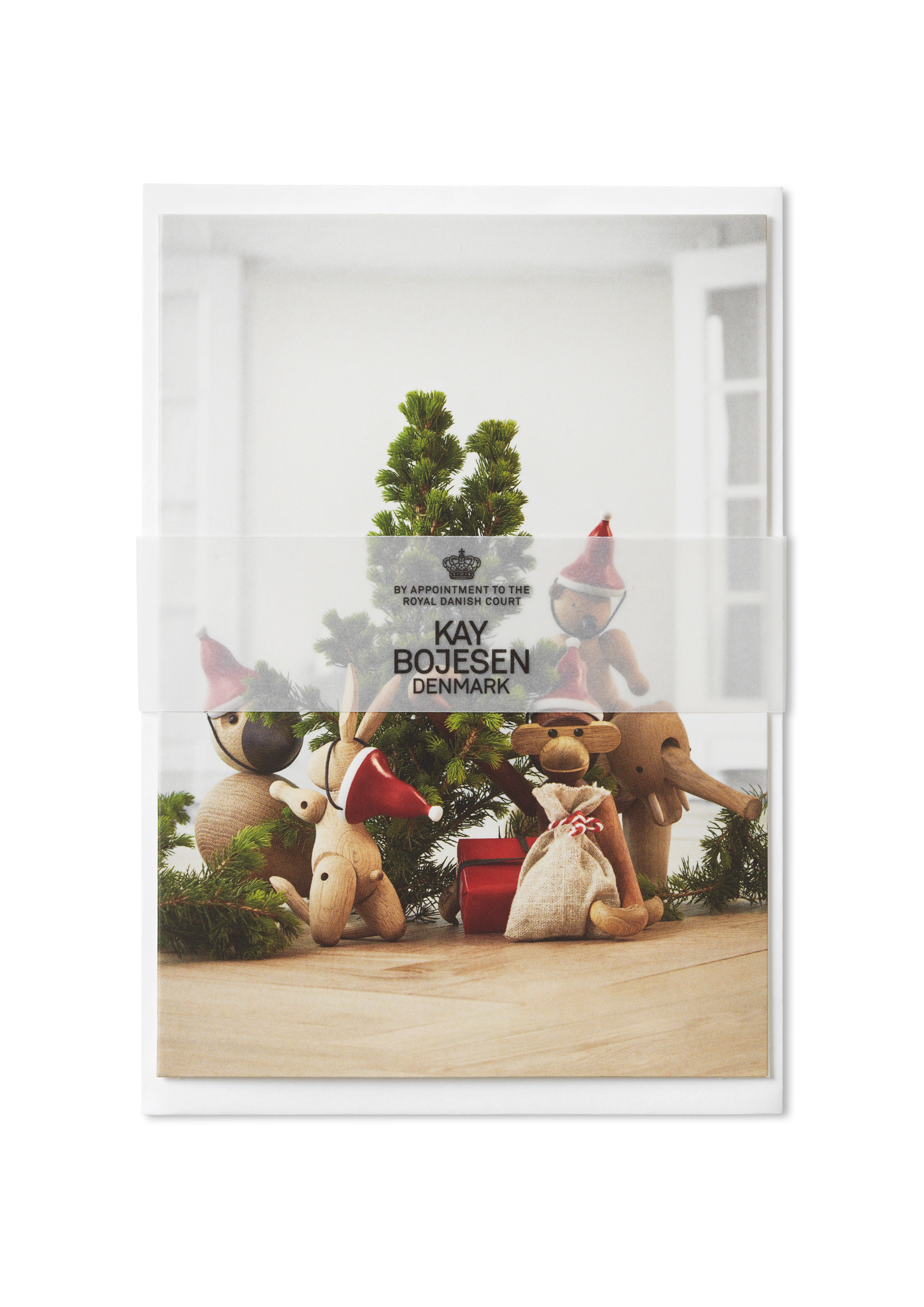 Postcard Christmas A6 1 stk. fra Kay Bojesen i fargen Mixed wood, laget av Papir