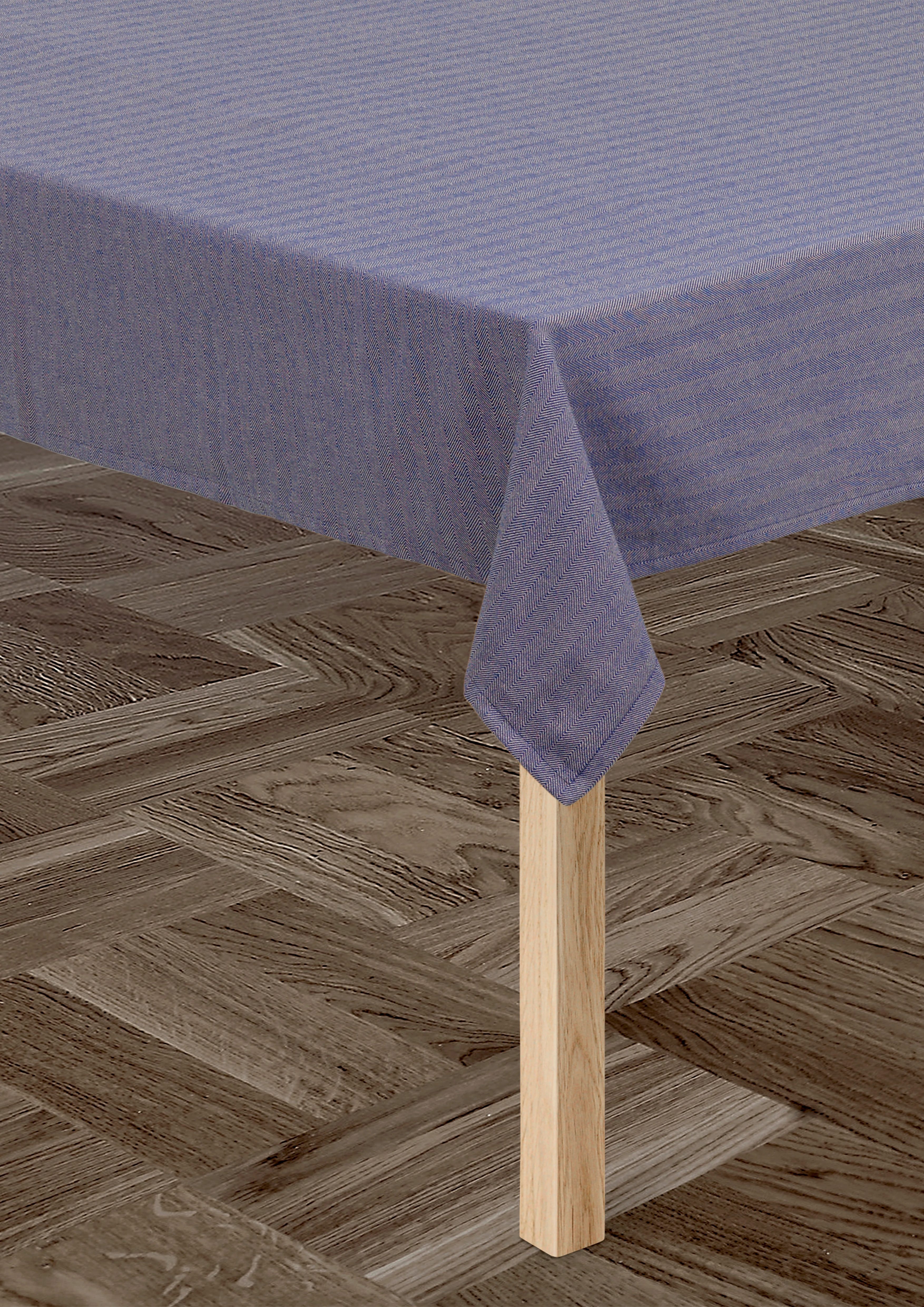 Dug 150x220 cm fra Lyngby Porcelæn i farven Blå, lavet af Bomuld
