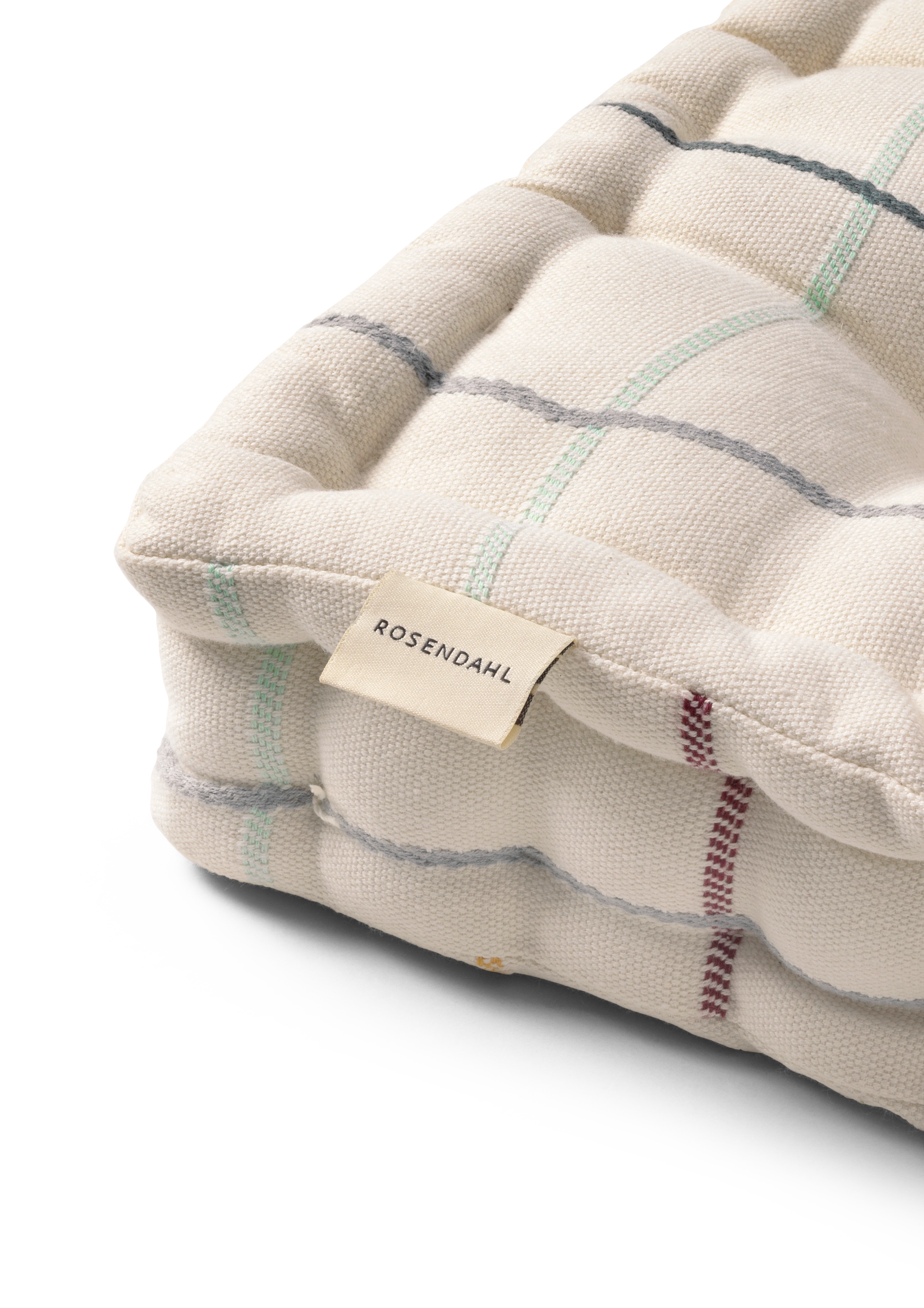 Outdoor Check Cushion 40x8x40 cm from Rosendahl in Multi color, made of Cotton blend