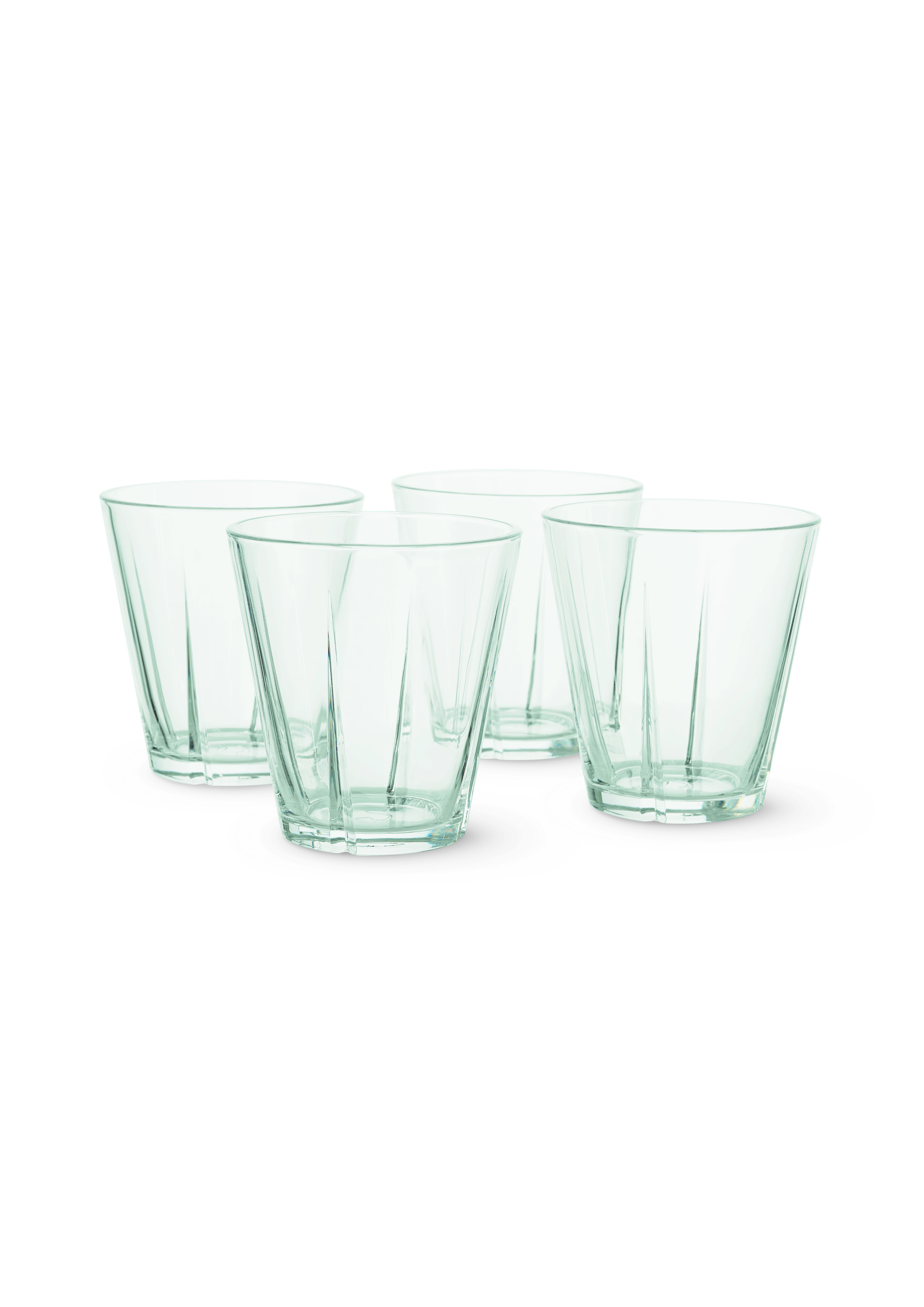 Vandglas 26 cl 4 stk. fra Rosendahl i farven Klar grøn, lavet af Glas