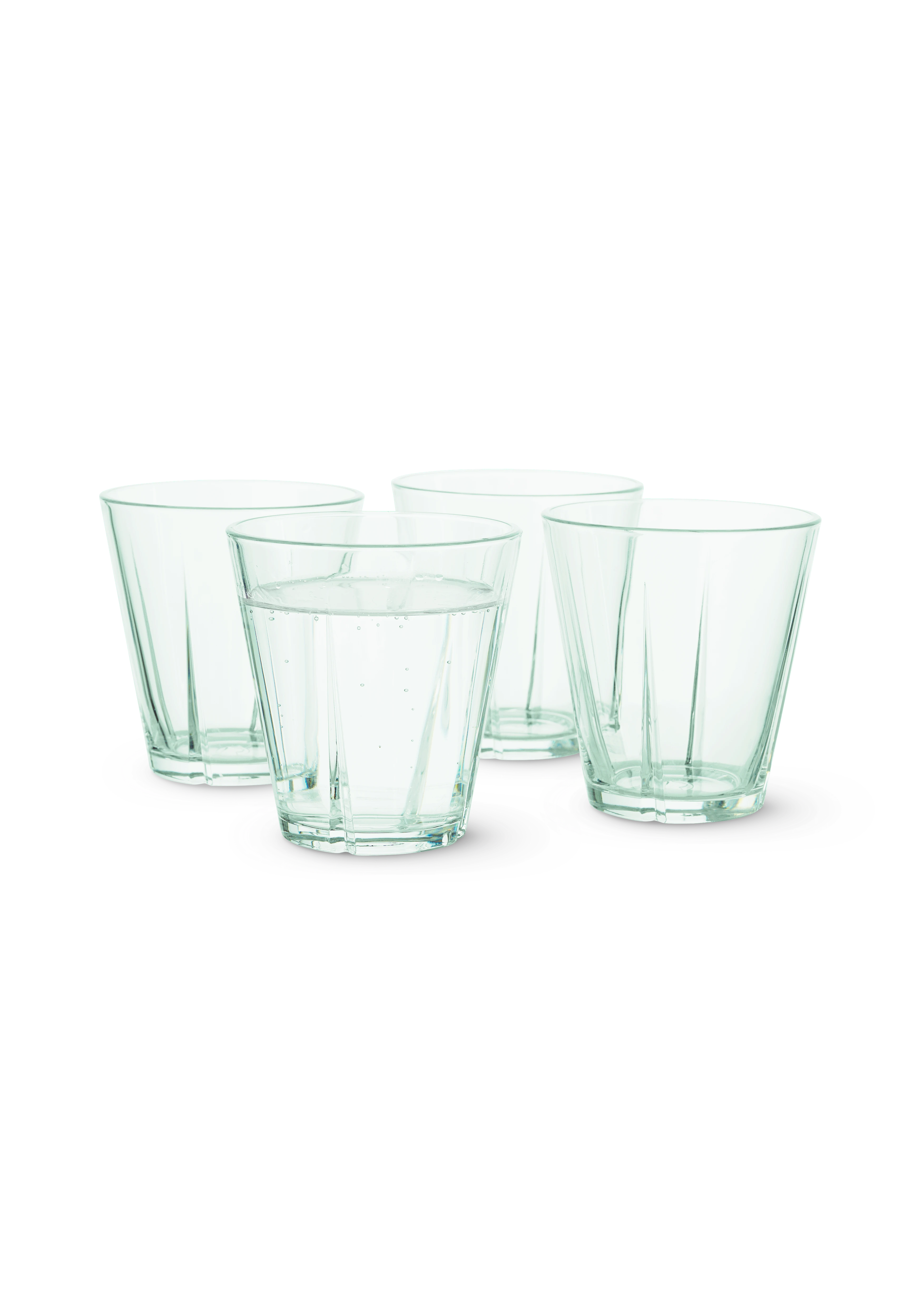 Vattenglas 26 cl 4 st. från Rosendahl i färgen Klart grönt, tillverkad av Glas