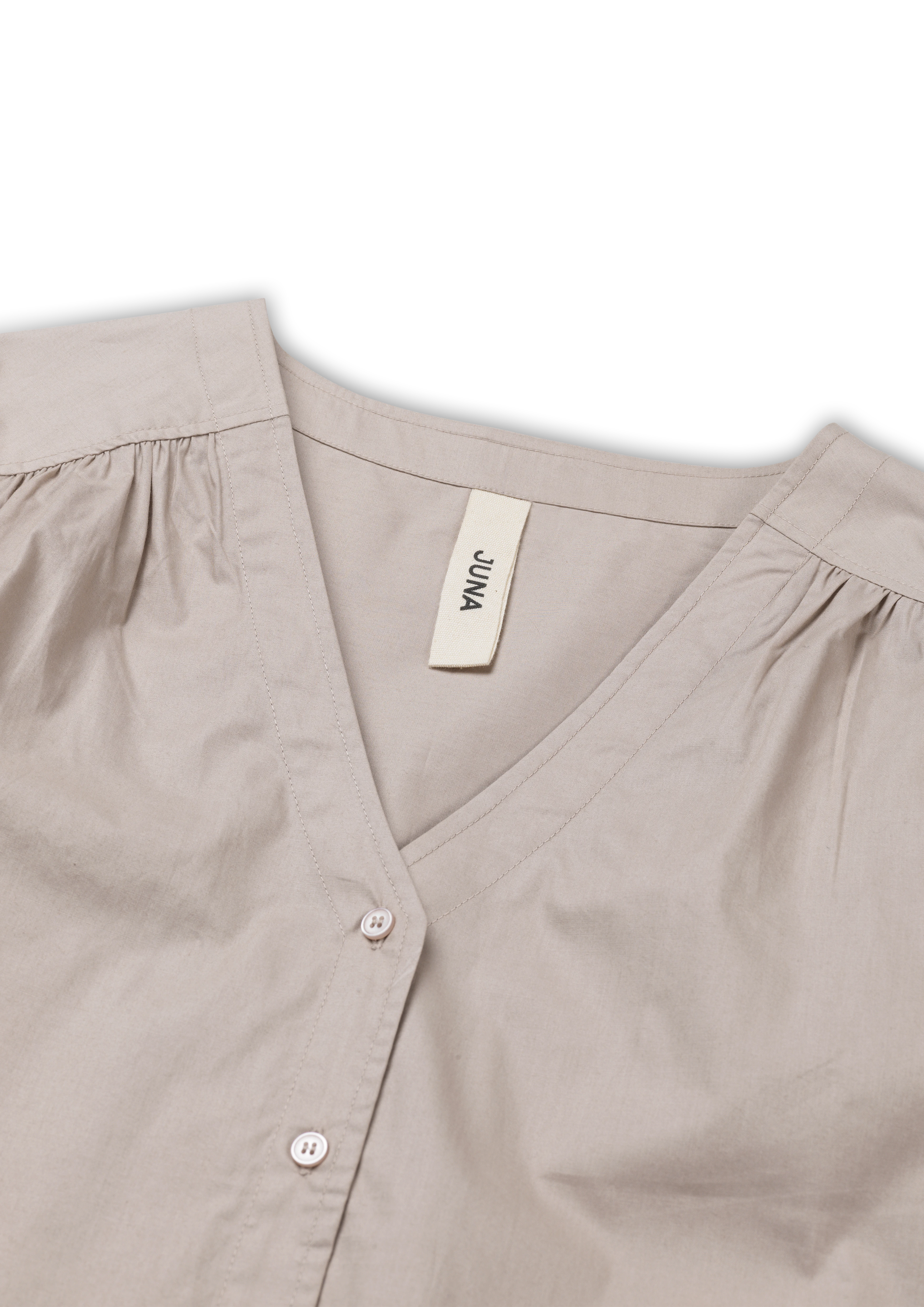 Adele shirt XS from JUNA in Grey color, made of Cotton