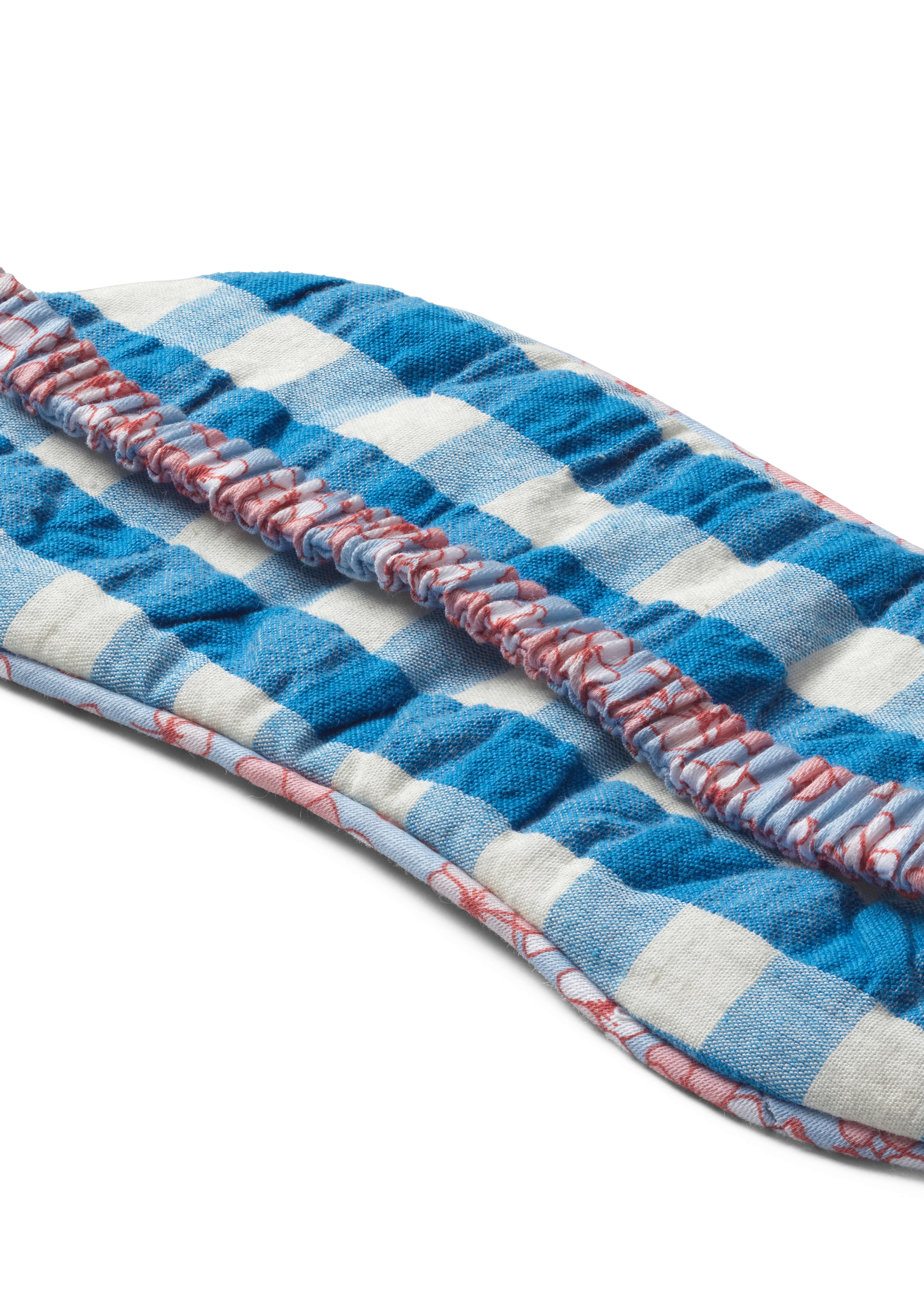 Dodo Sovemaske fra JUNA i farven Blå/Birk, lavet af Bomuld