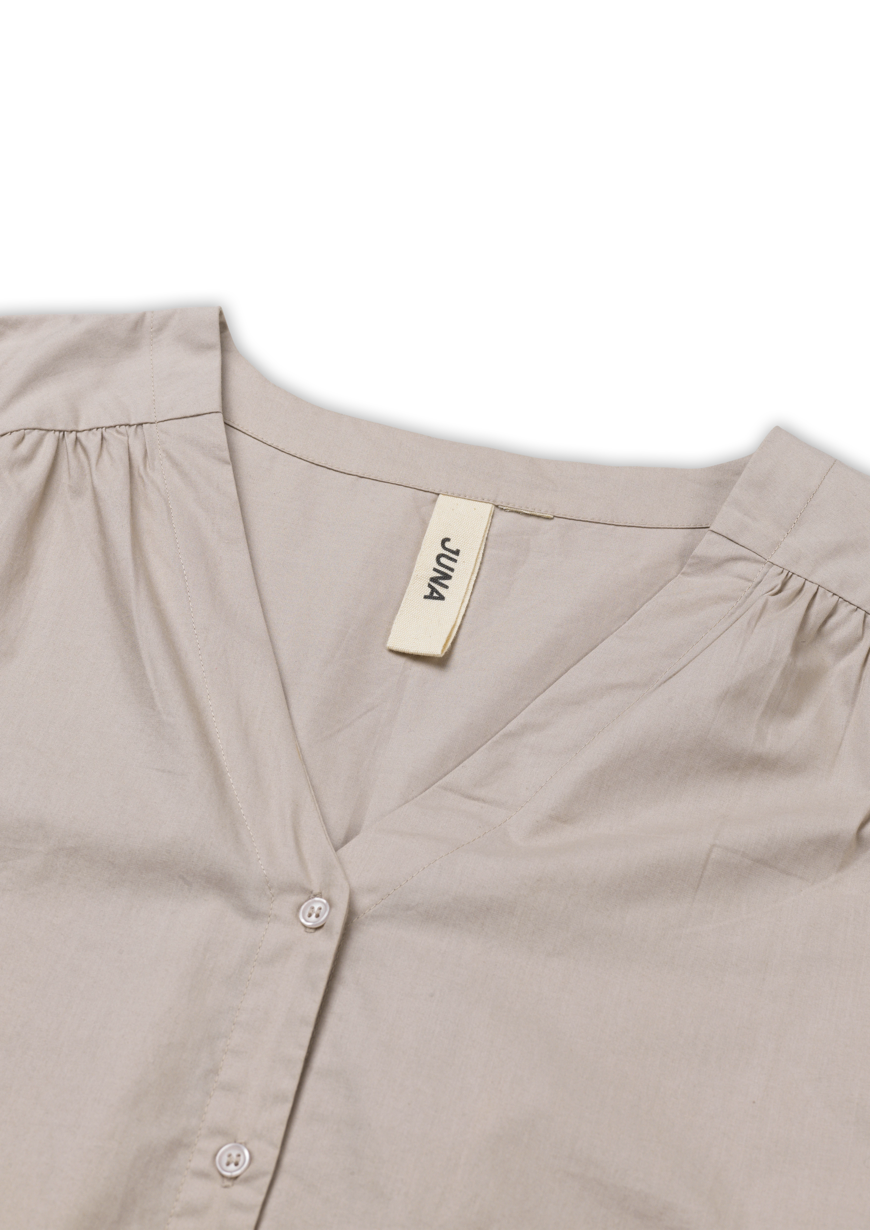 Laura dress XS fra JUNA i farven Grå, lavet af Bomuld