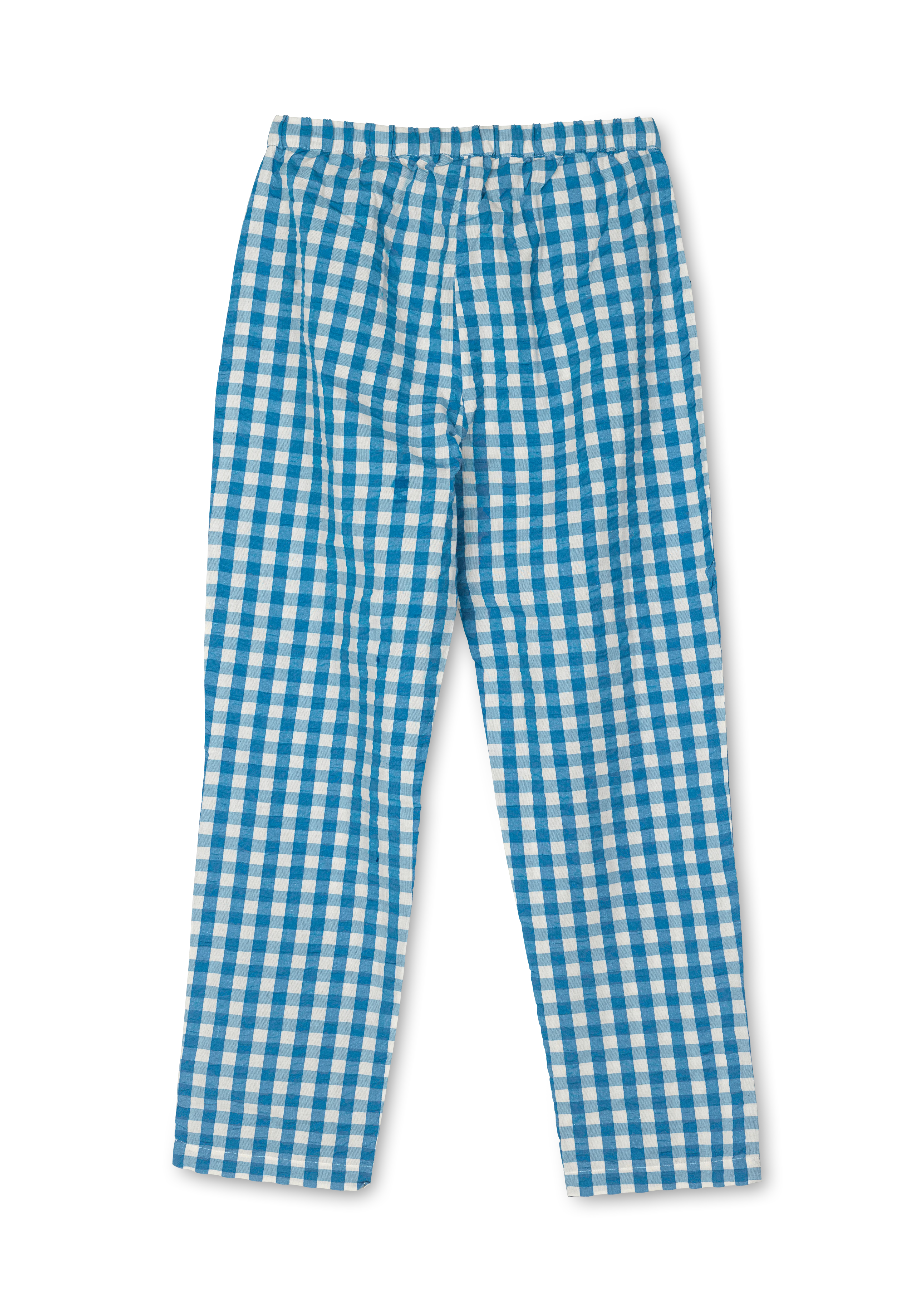 Barbara Pants S/M fra JUNA i fargen Blå/Bjørk, laget av Bomull