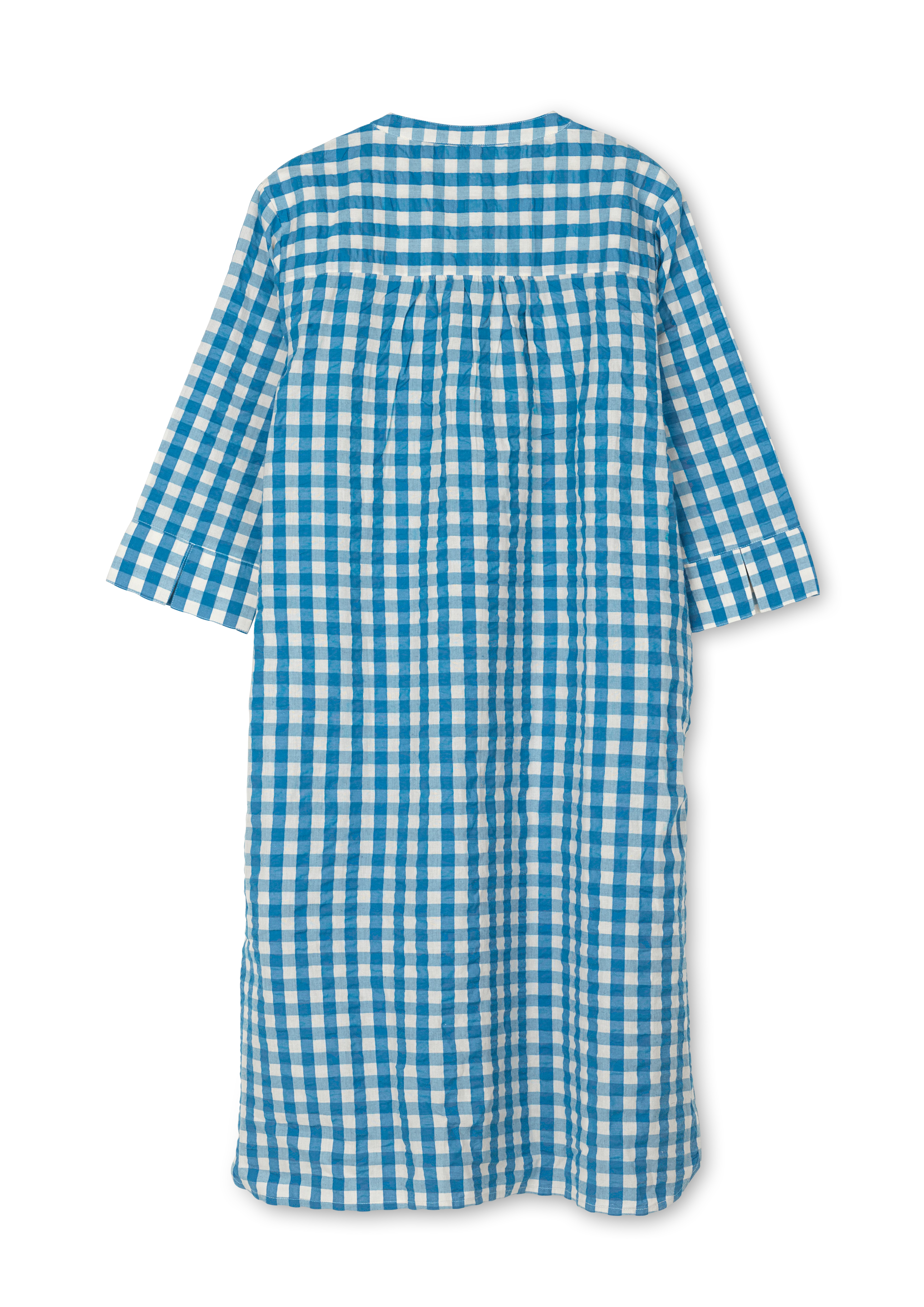 Sonja dress S/M fra JUNA i farven Blå/Birk, lavet af Bomuld