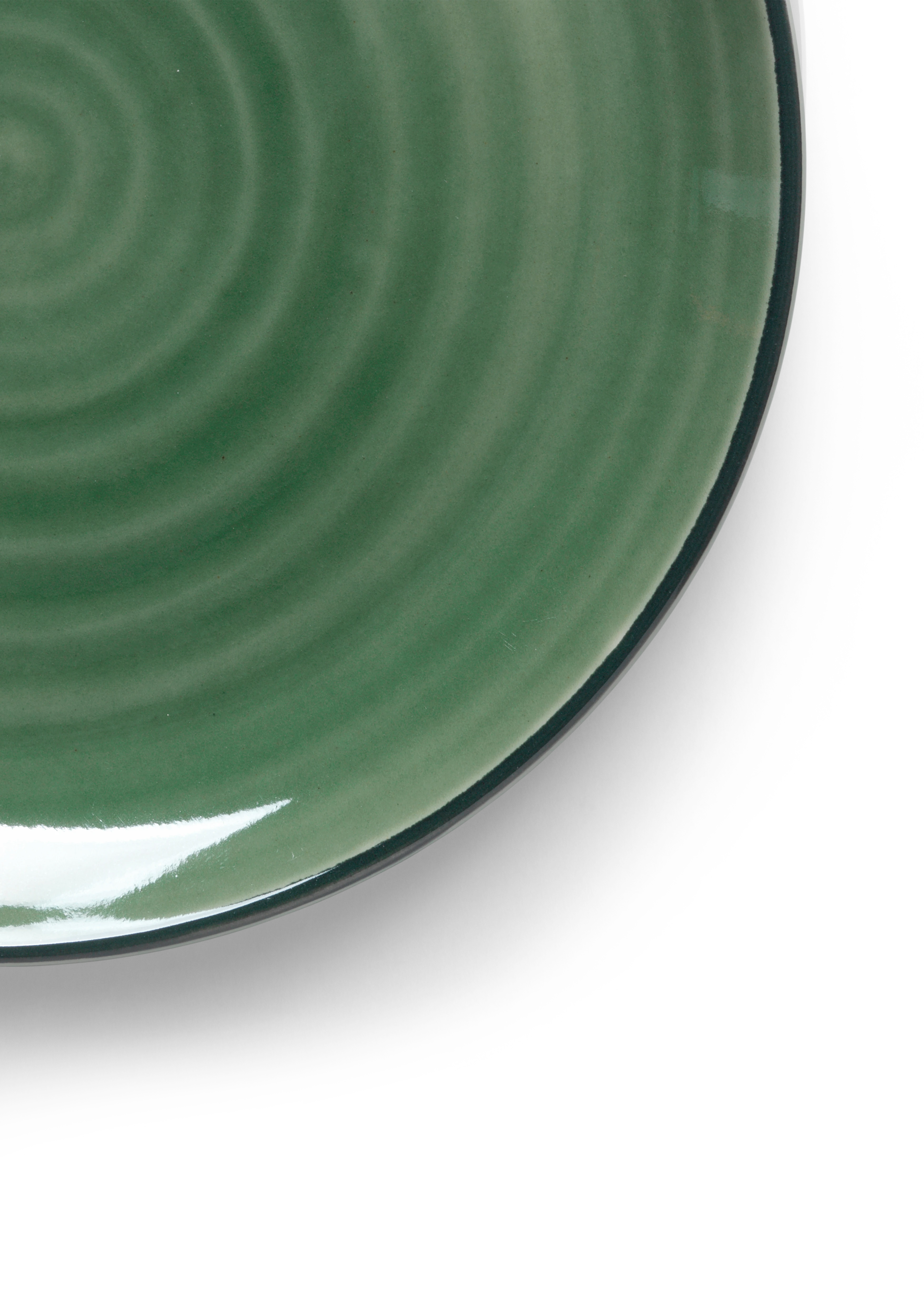Plate Ø19 cm from Kähler  in Sage green color, made of Ceramics