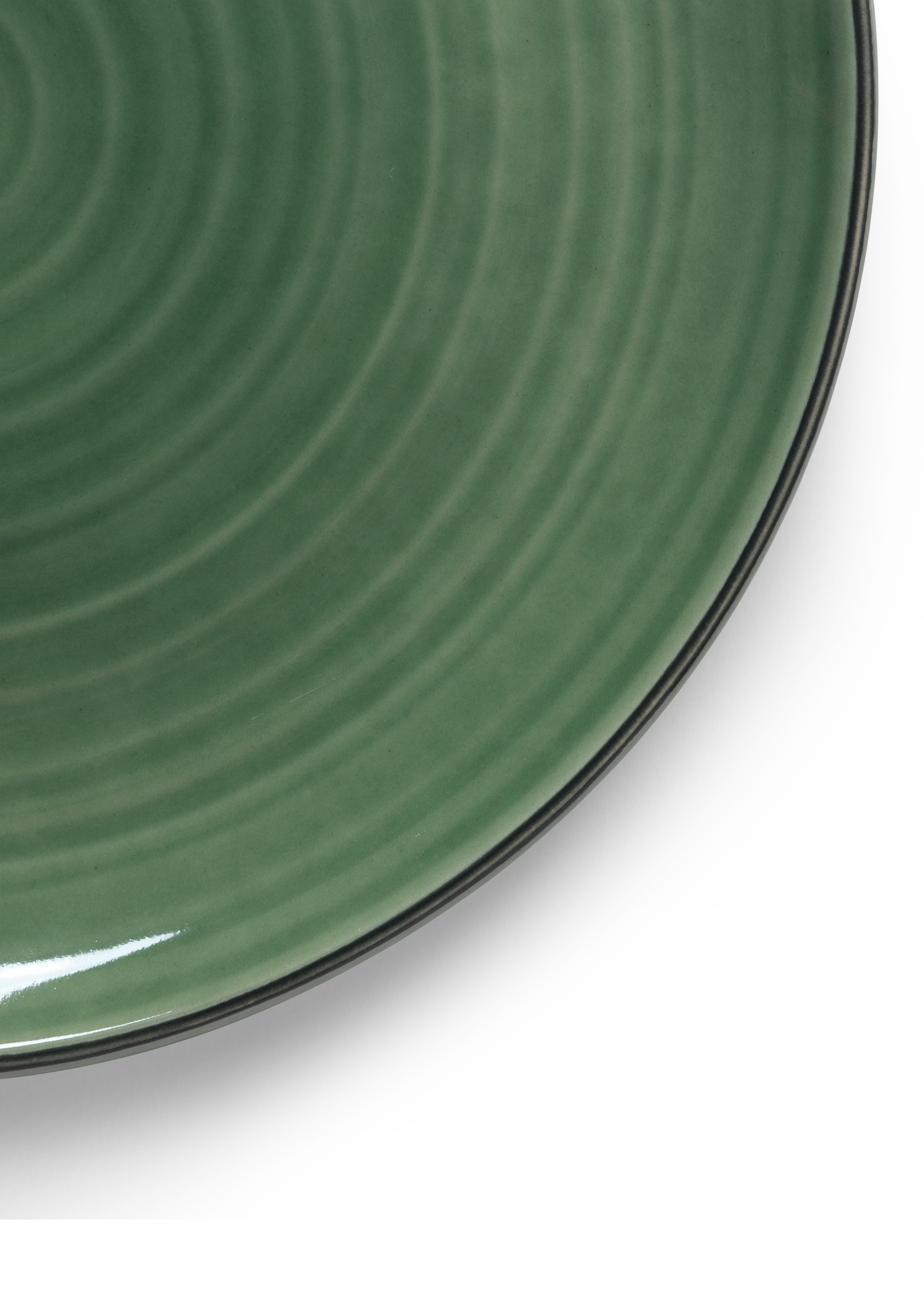 Teller Ø27 cm von Kähler in der Farbe Sage green, hergestellt aus Keramik