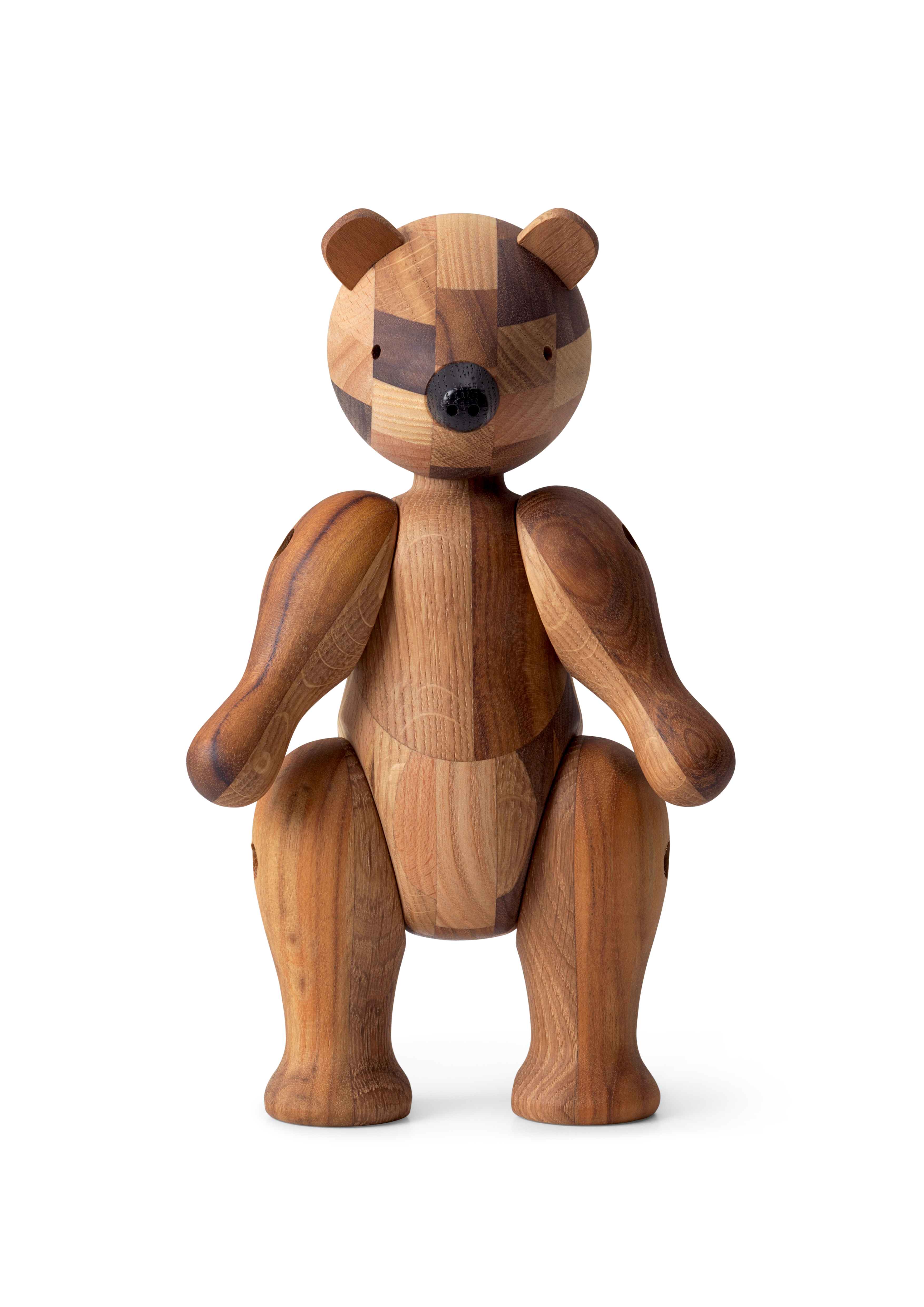 Reworked Anniversary Bear medium from Kay Bojesen in Mixed wood color, made of Wood