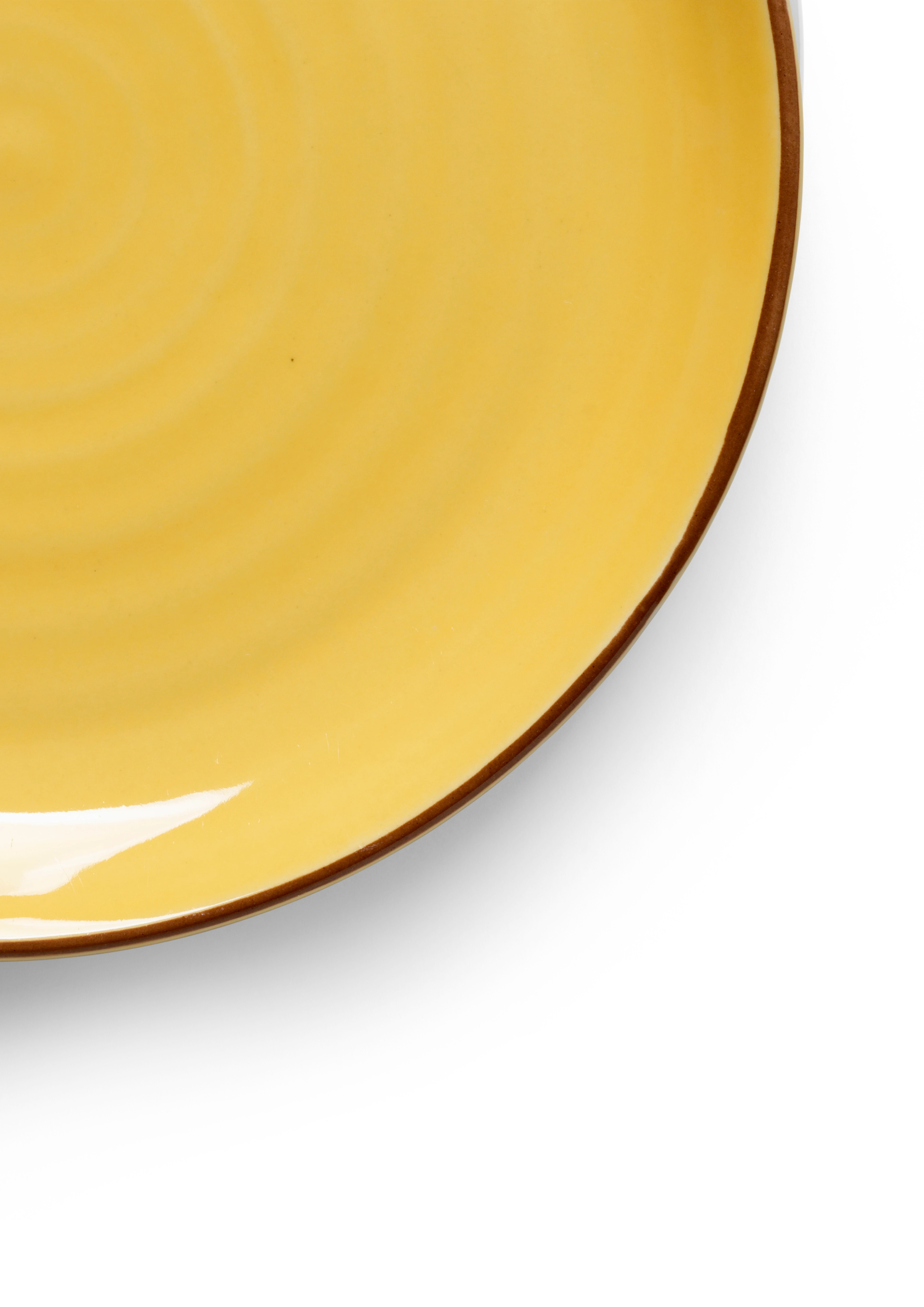 Tallerken Ø19 cm fra Kähler i farven Saffron yellow, lavet af Keramik