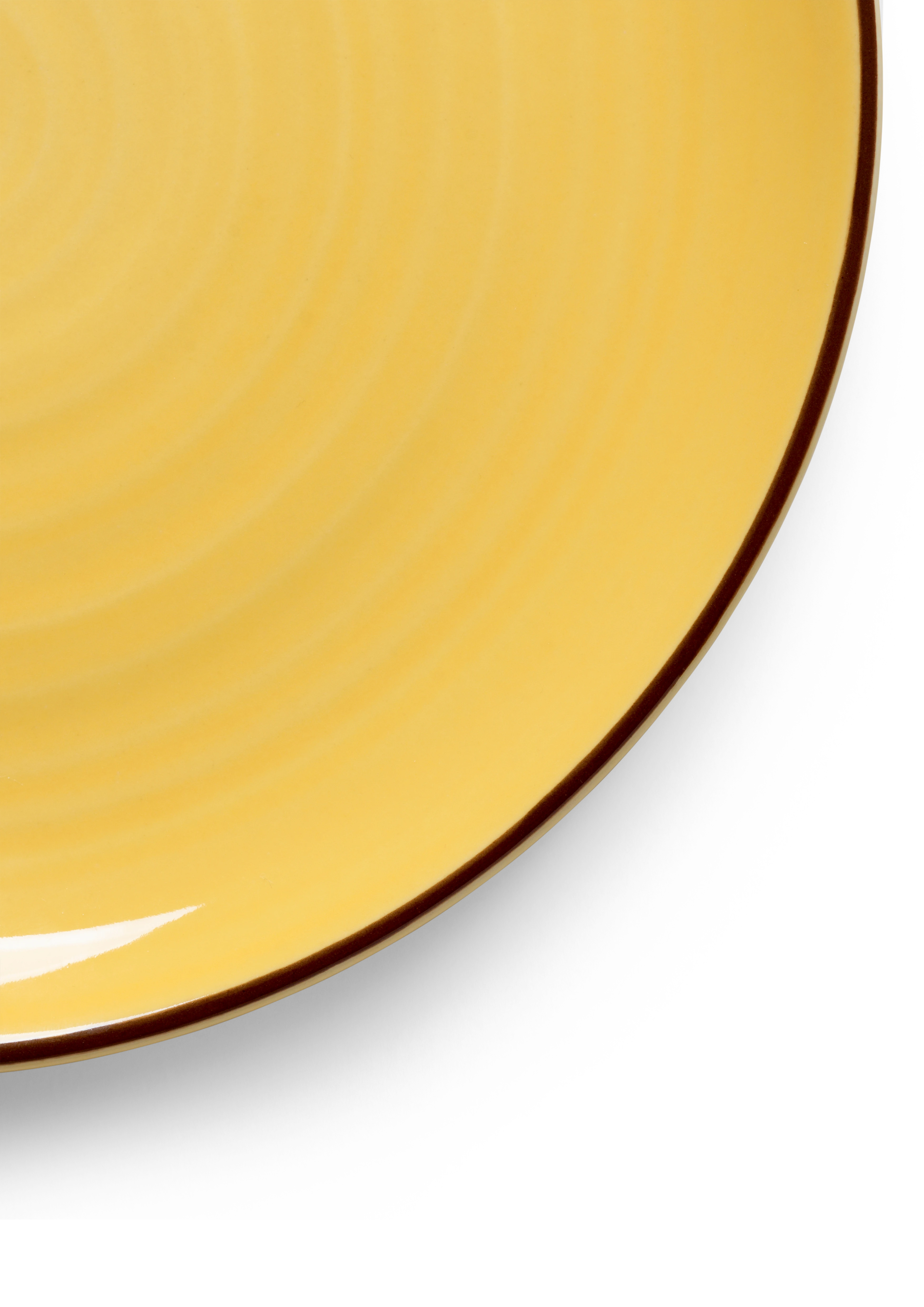 Tallerken Ø27 cm fra Kähler i fargen Saffron yellow, laget av Keramikk