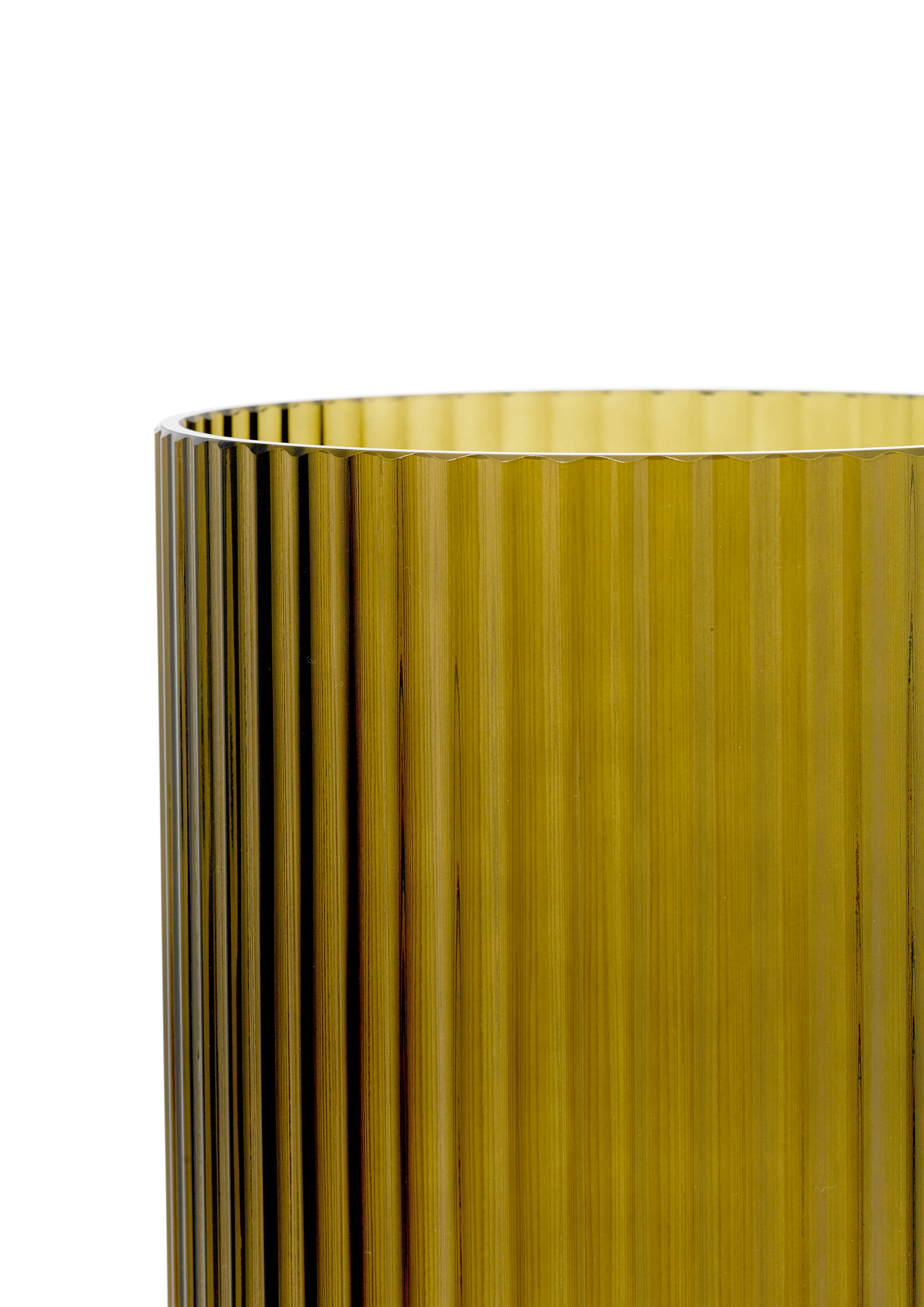 Vase H31 cm fra Lyngby Porcelæn i fargen Olivengrønn, laget av Glass