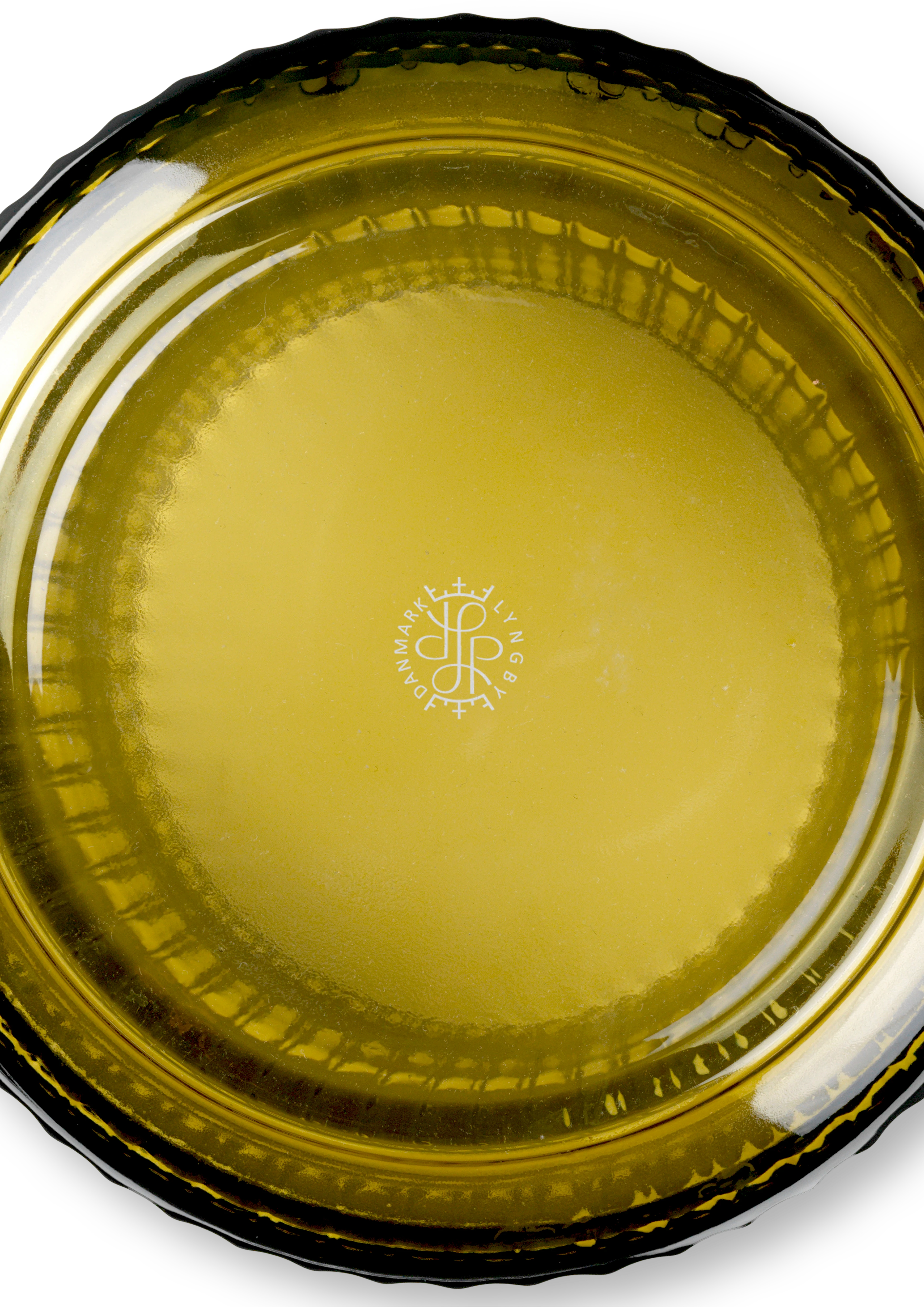 Vas H31 cm från Lyngby Porcelæn i färgen Olivgrön, tillverkad av Glas