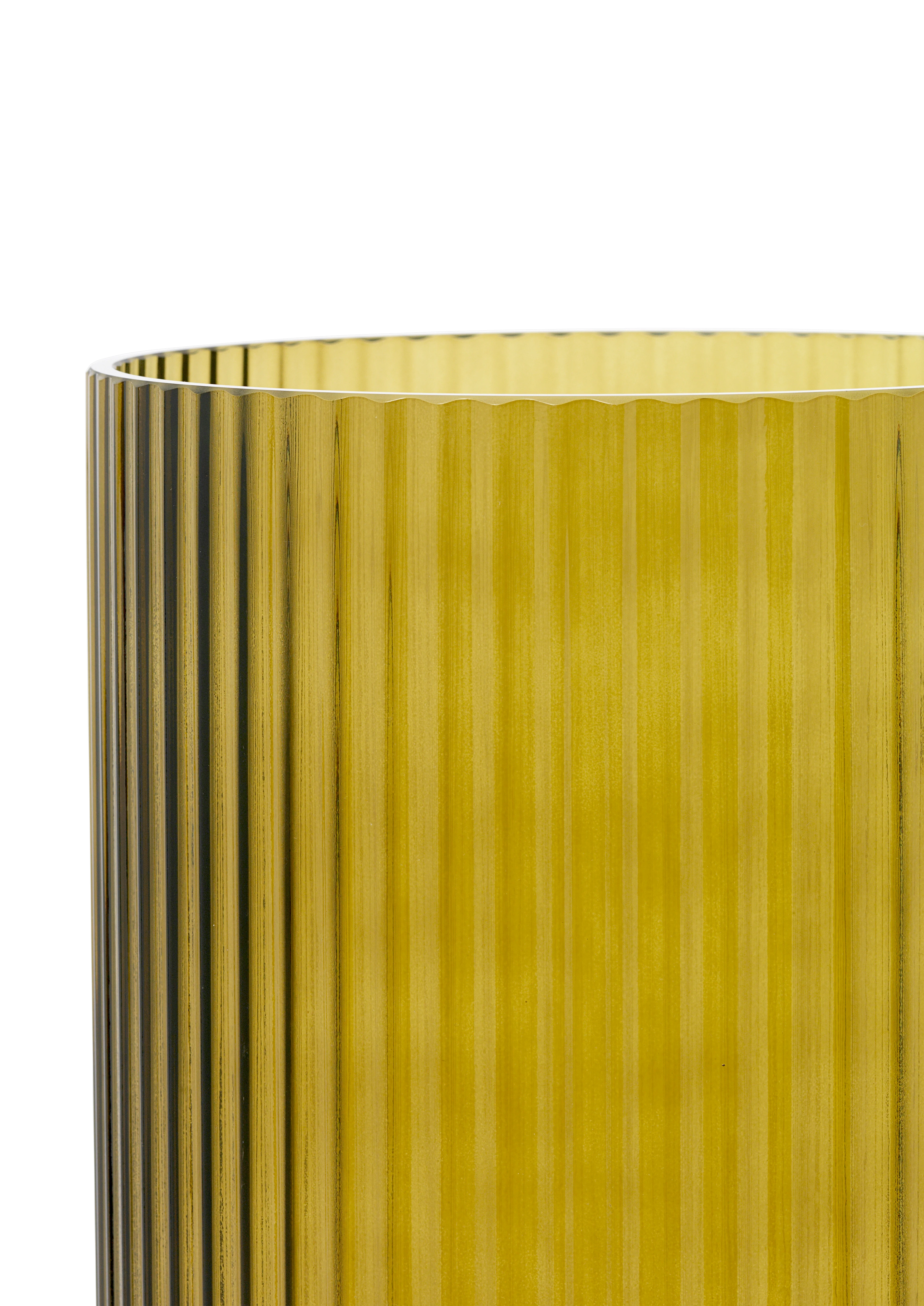 Vase H38 cm fra Lyngby Porcelæn i fargen Olivengrønn, laget av Glass