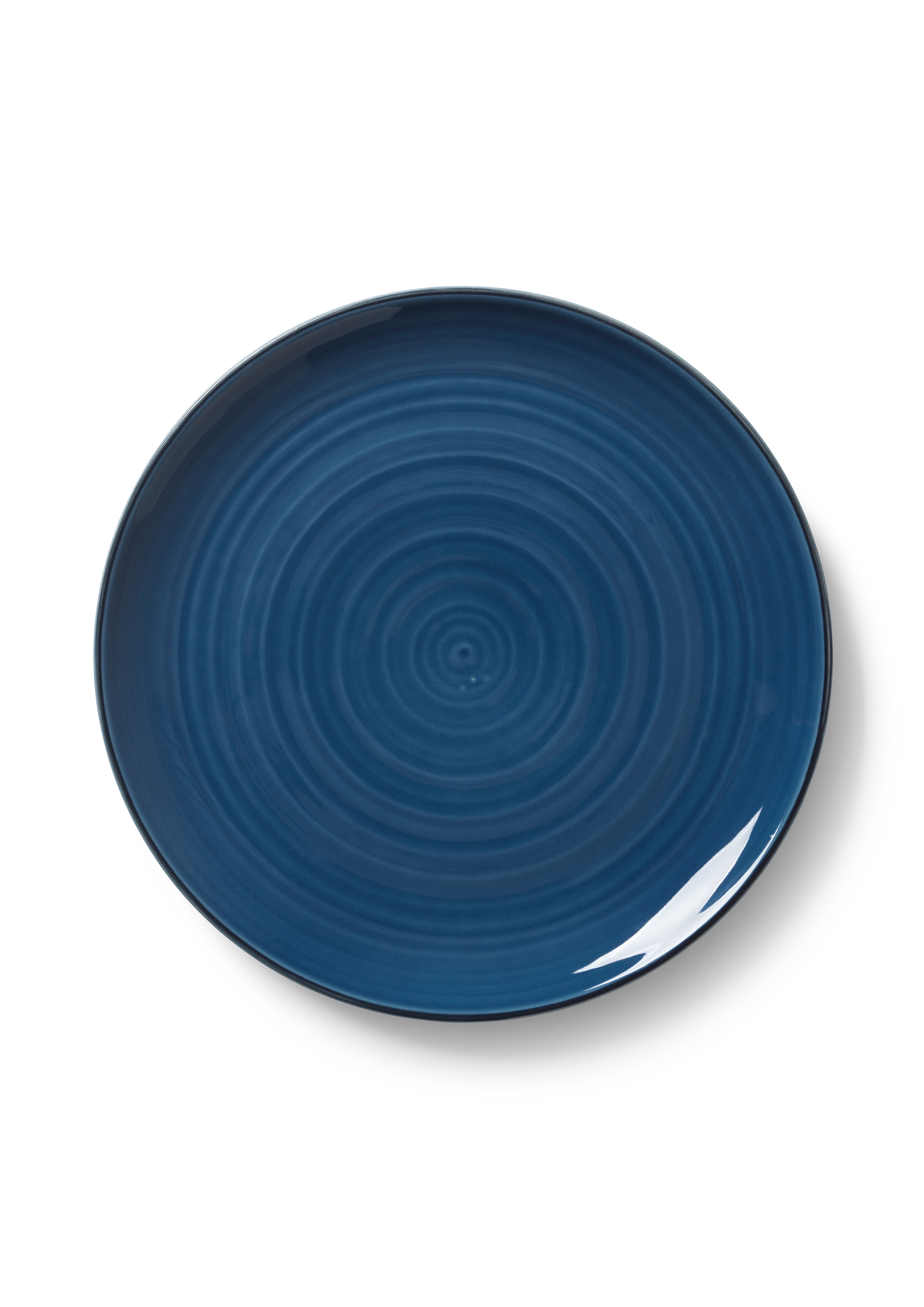Plate Ø27 cm from Kähler in Berry blue color, made of Ceramics