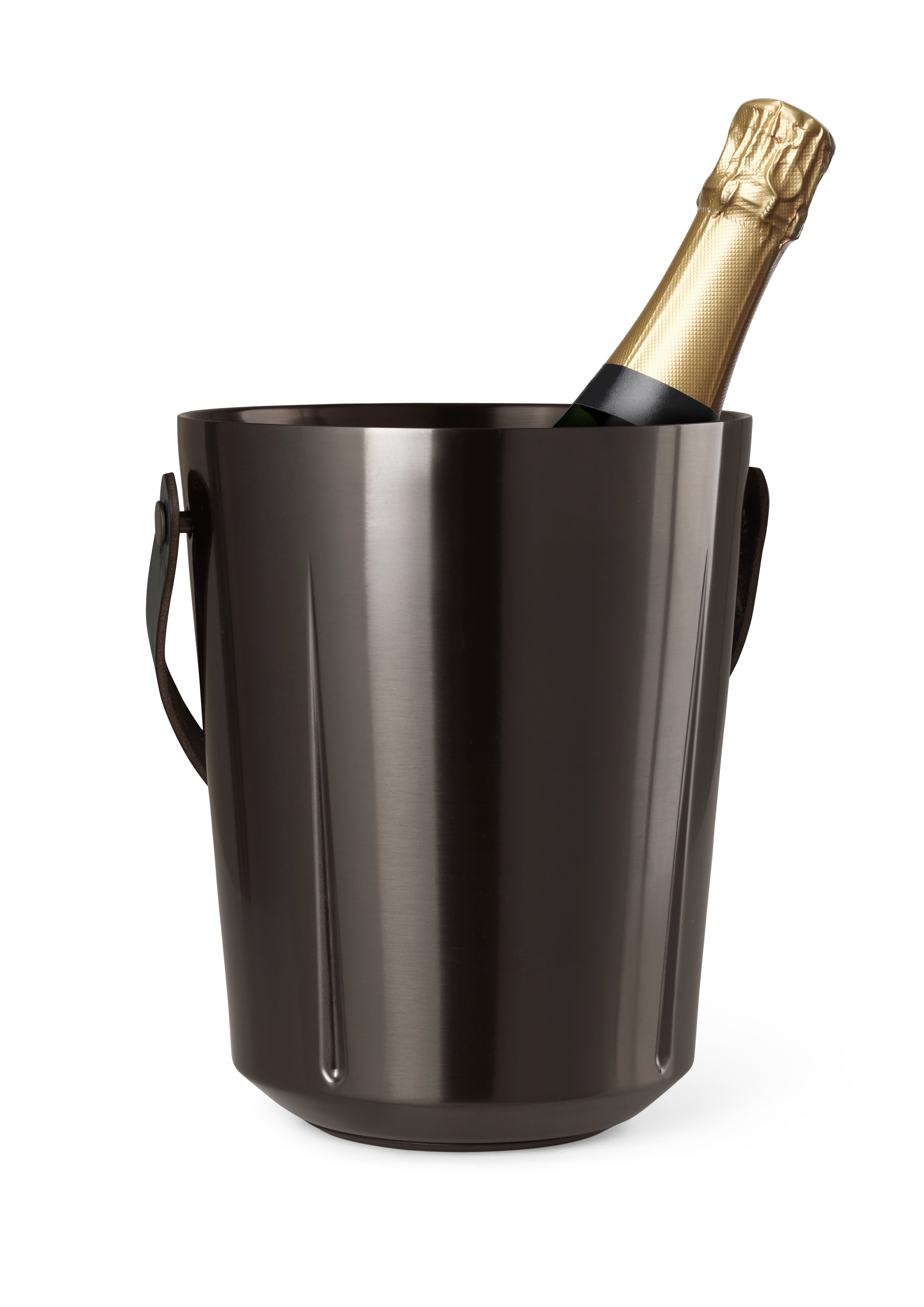 Champagne hink H33 cm från Rosendahl i färgen Gun Metallic, tillverkad av Metall