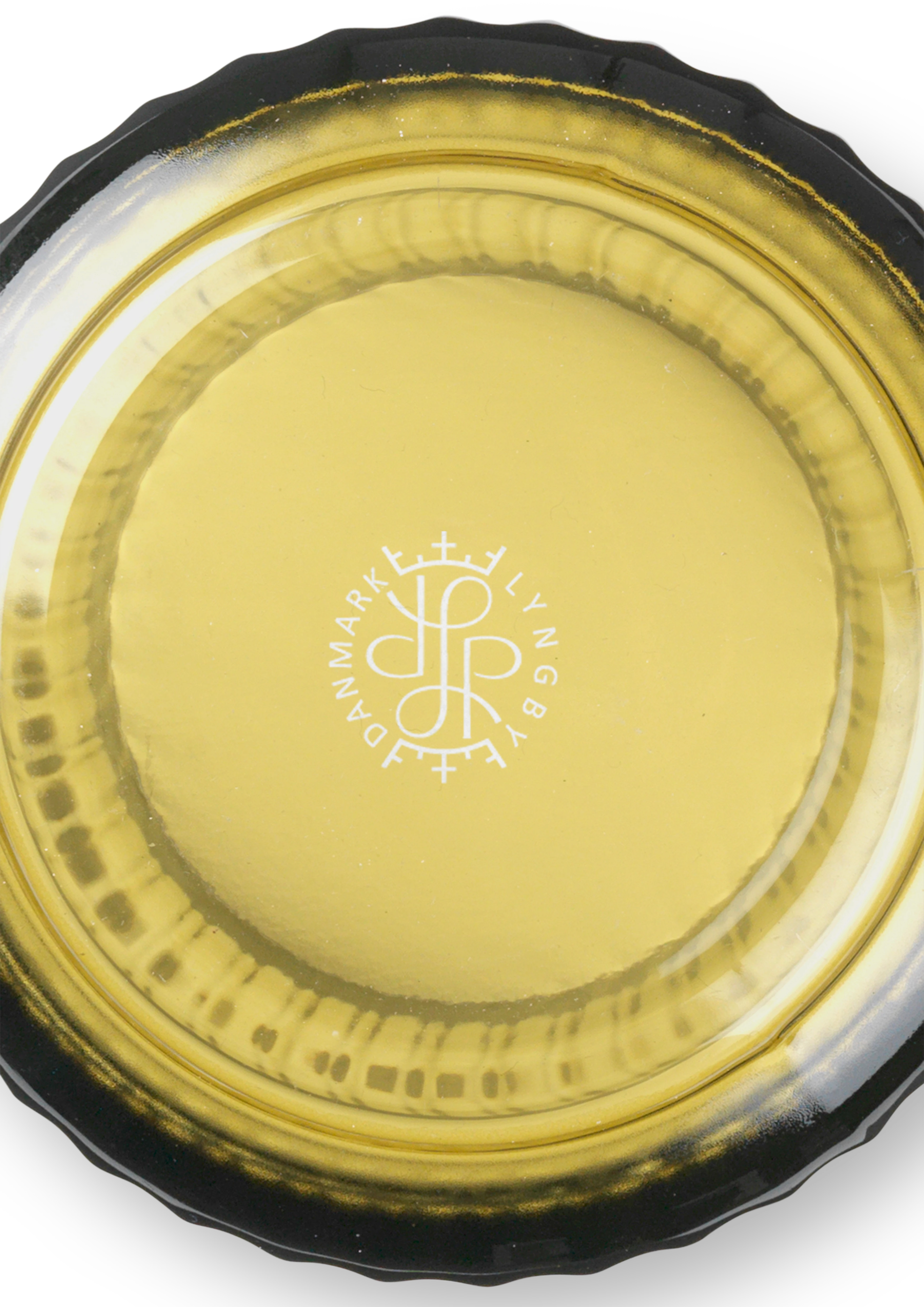 Vase H20.5 cm fra Lyngby Porcelæn i fargen Olivengrønn, laget av Glass