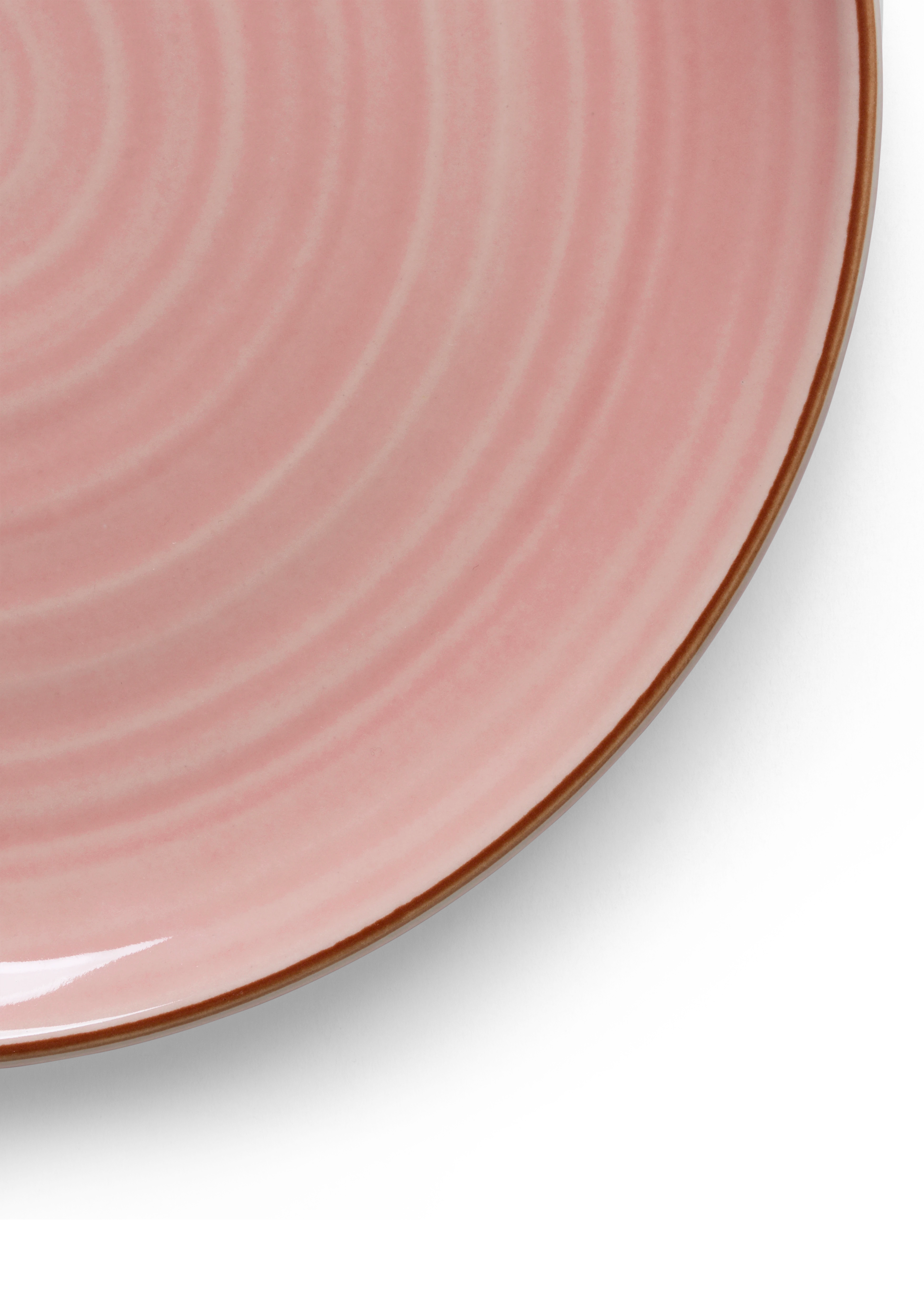 Plate Ø27 cm from Kähler  in Apple rose color, made of Ceramics