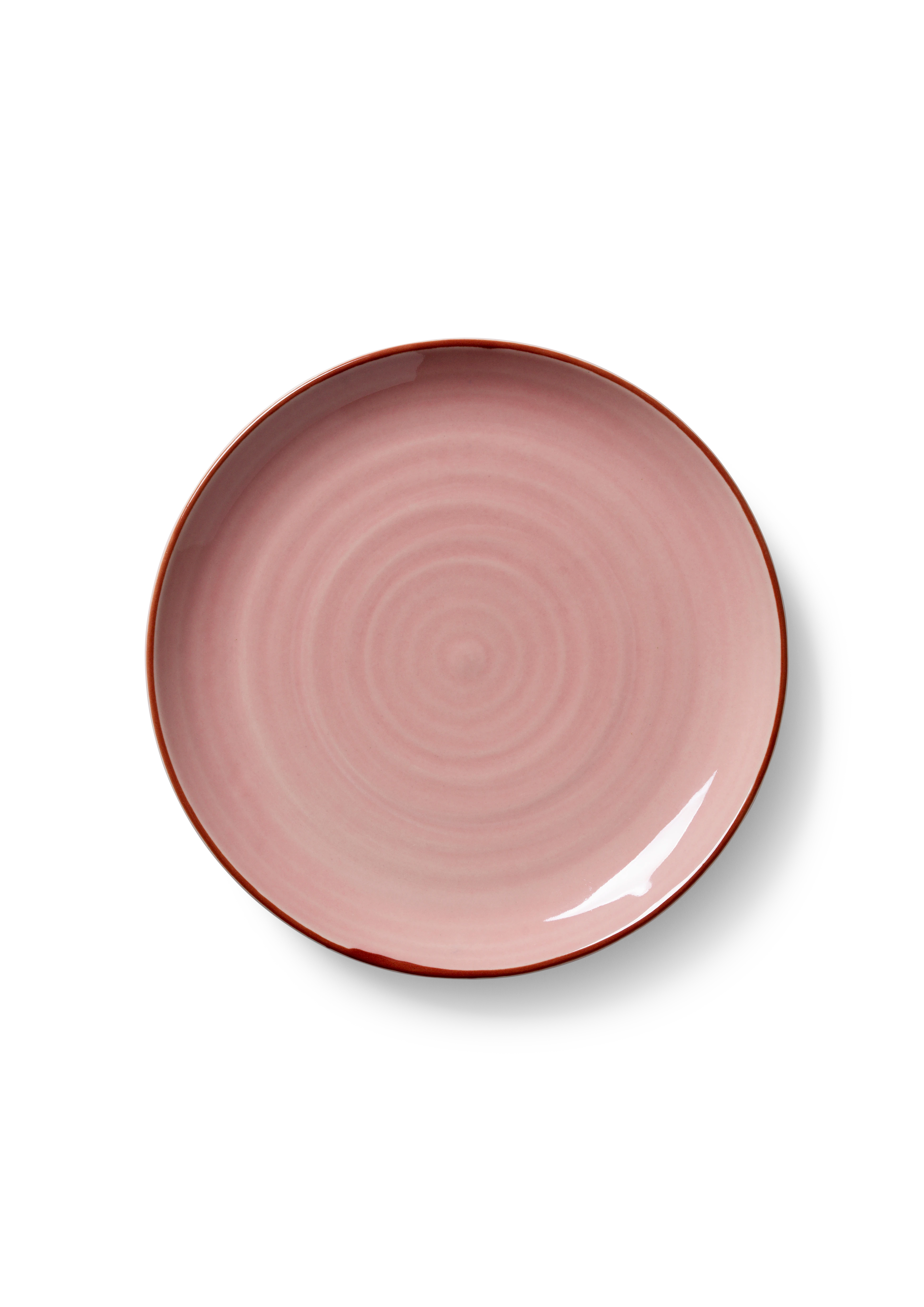 Plate Ø19 cm from Kähler  in Apple rose color, made of Ceramics