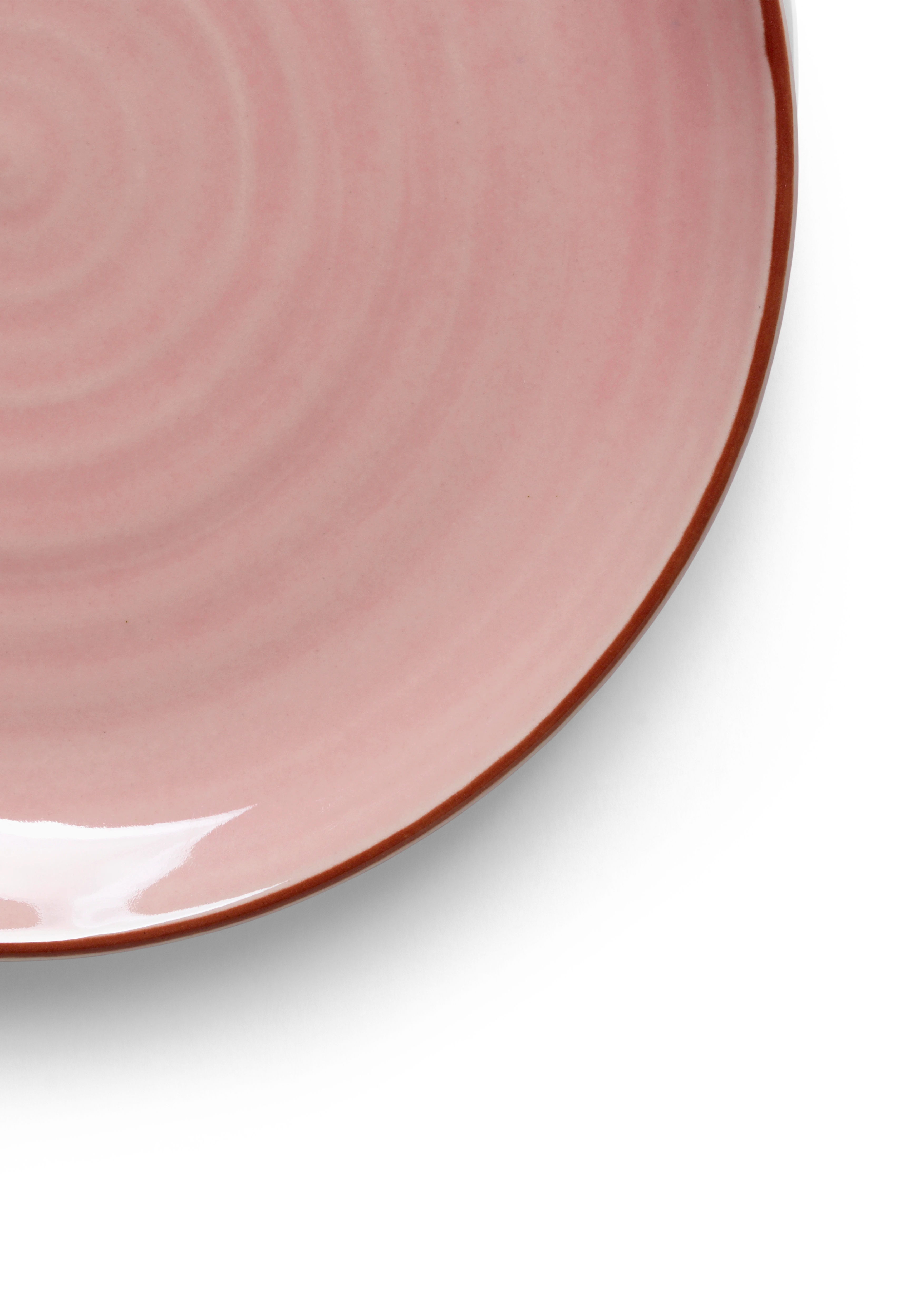 Plate Ø19 cm from Kähler  in Apple rose color, made of Ceramics