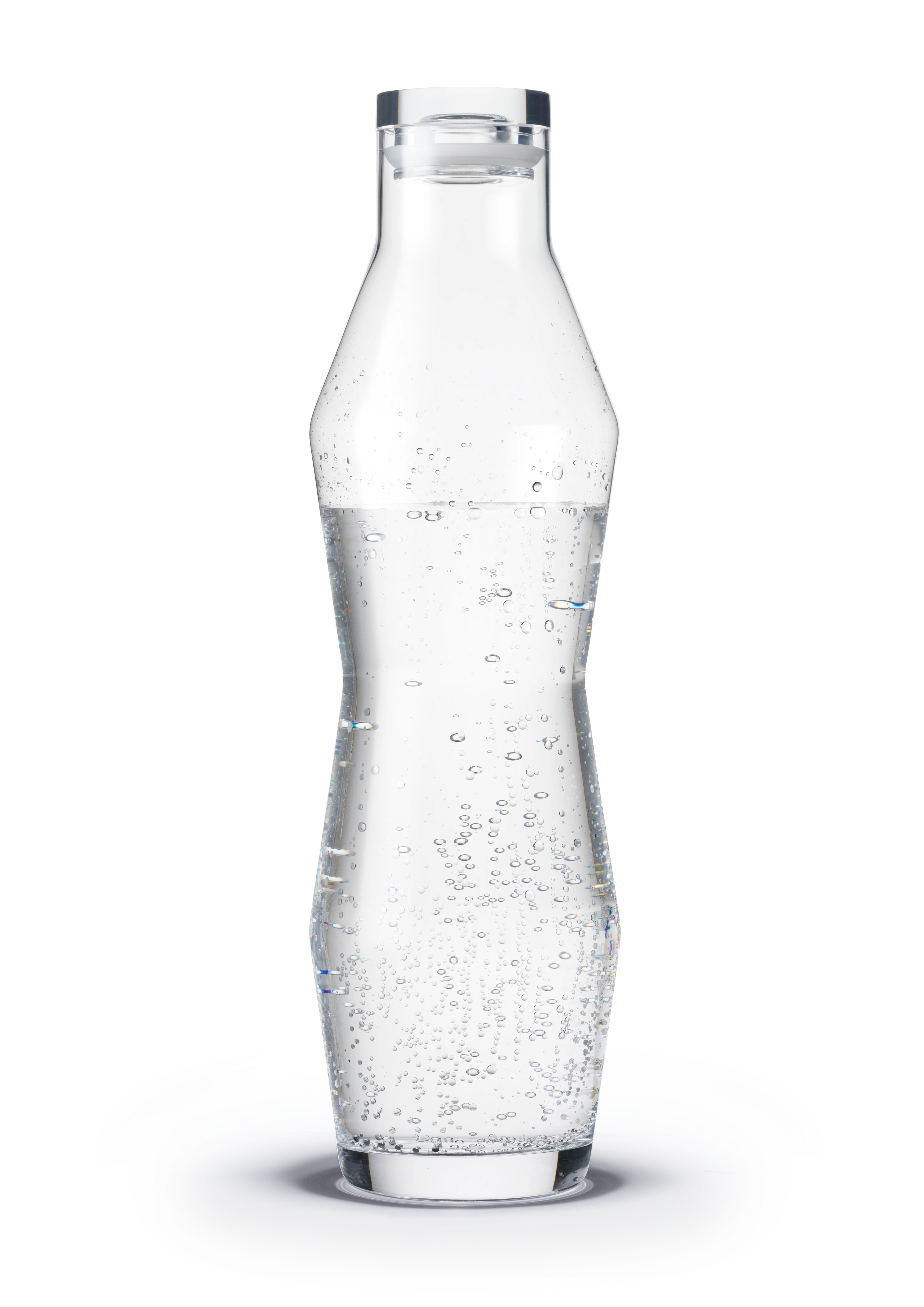 Water carafe 1,1 l from Holmegaard in Clear color, made of Glass