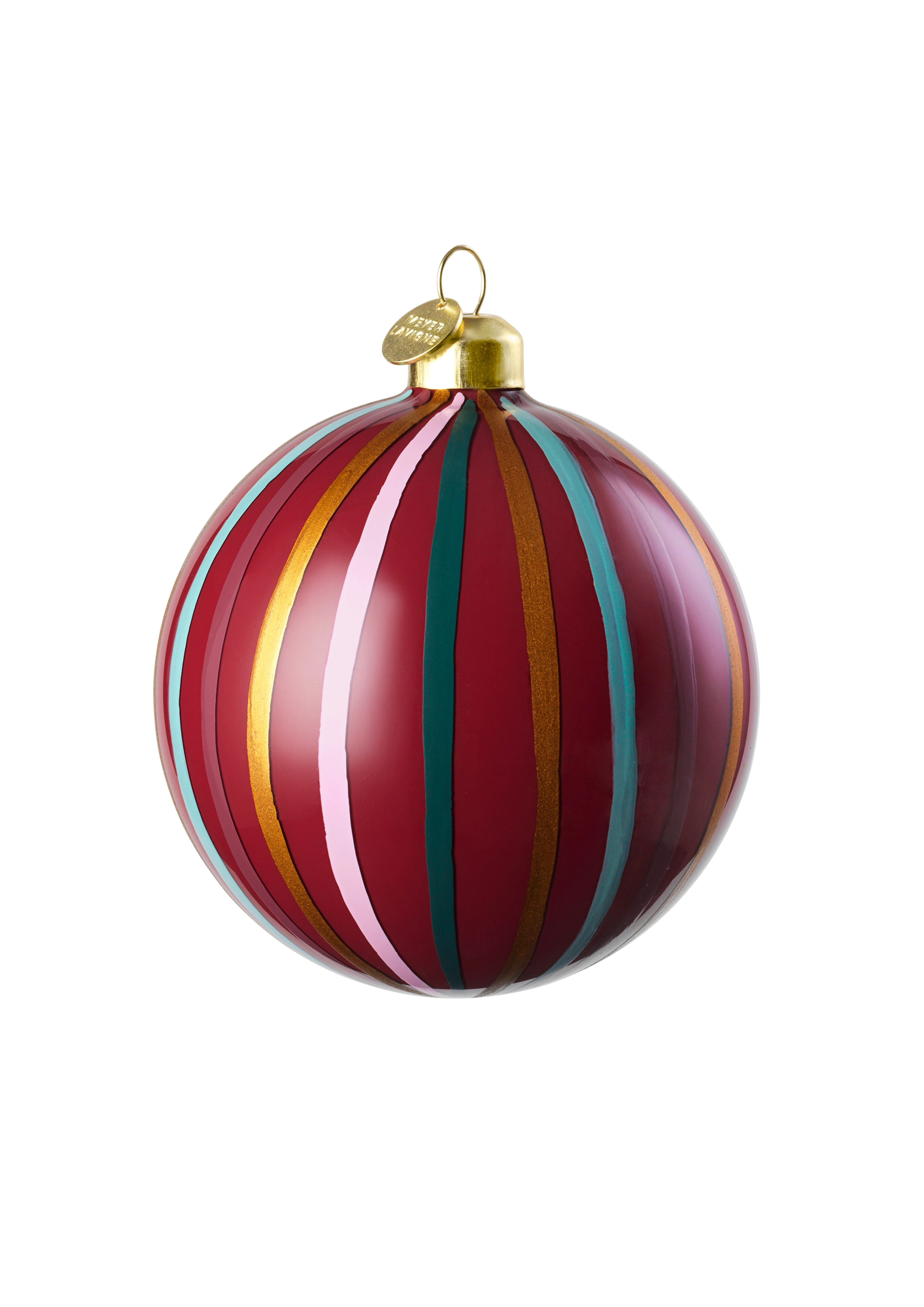 Julkula Ø8 cm från Holmegaard i färgen Multi red, tillverkad av Glas