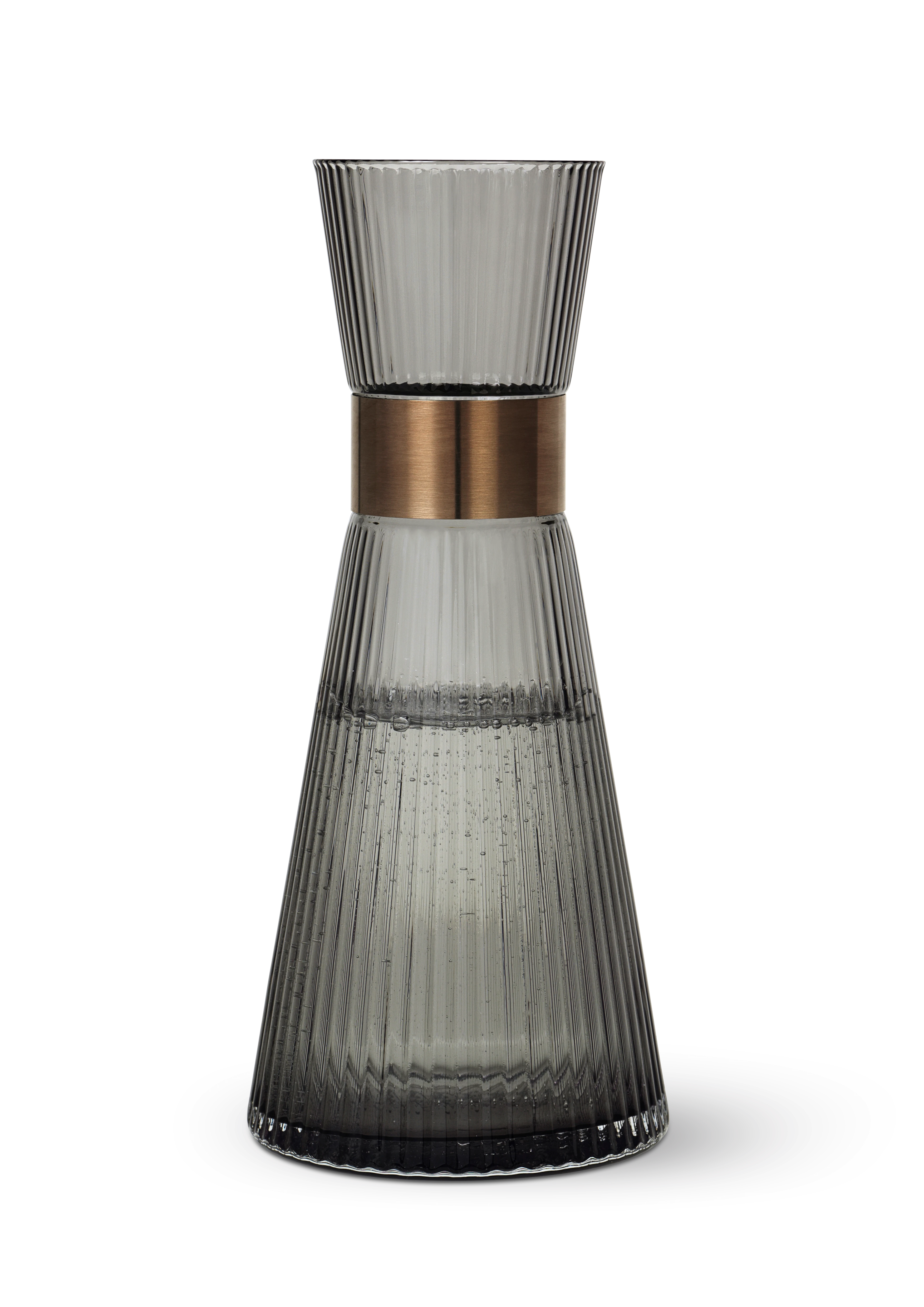 Water carafe 1,0 l from Rosendahl in Smoke color, made of Glass
