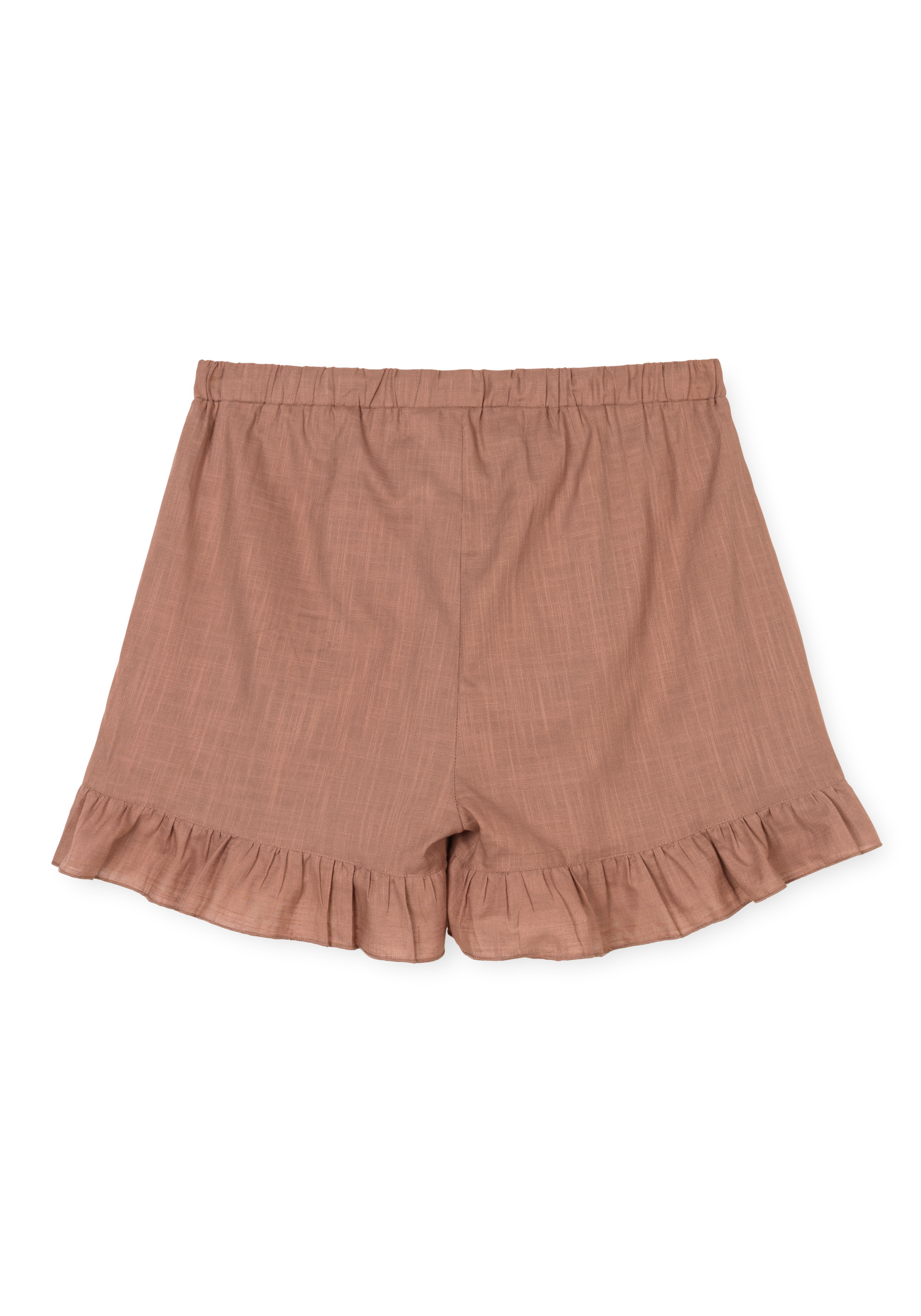 Sola shorts S/M from JUNA in Dusty red color, made of Cotton