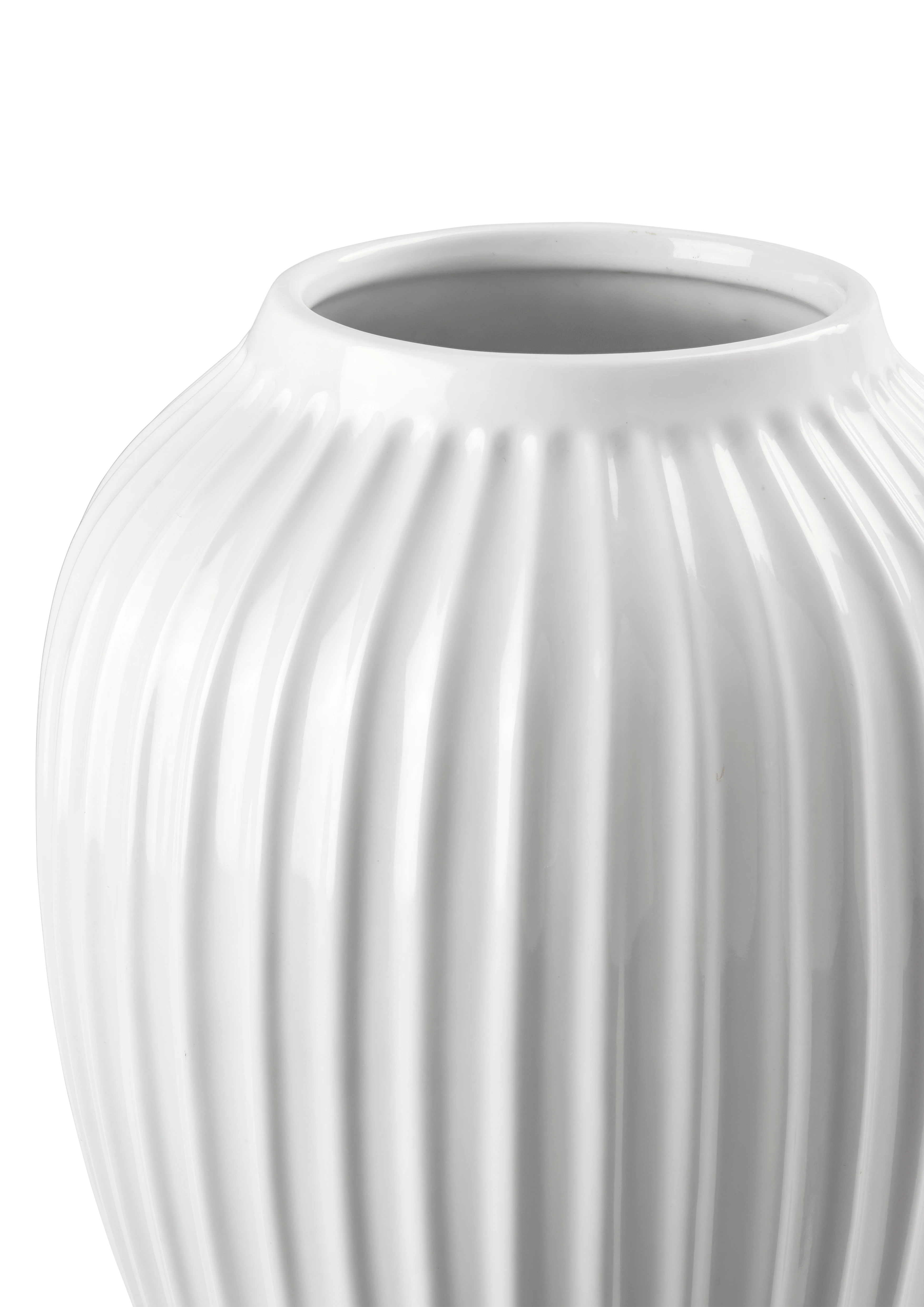 Vase H25.5 cm von Kähler in der Farbe Weiss, hergestellt aus Keramik