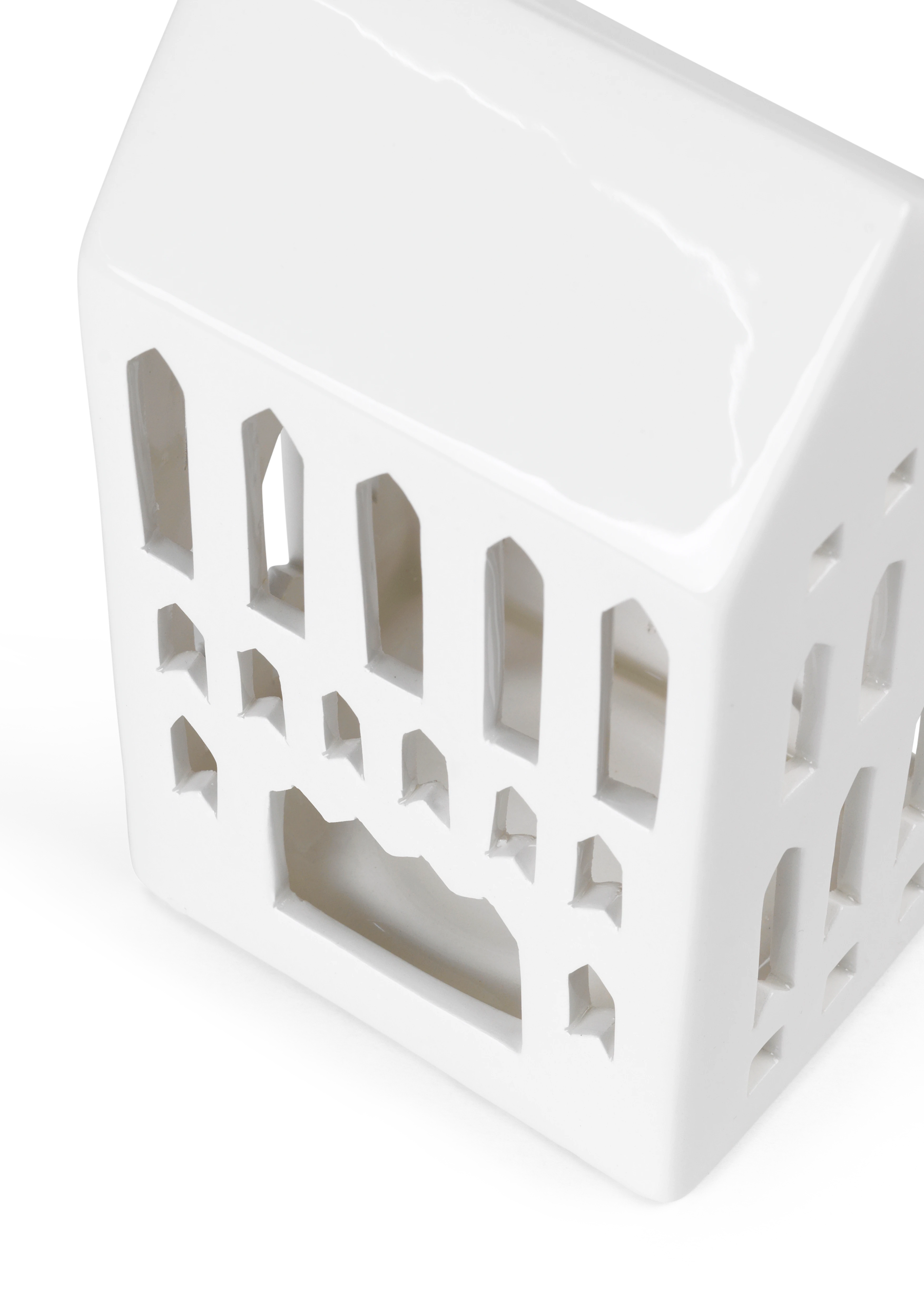 Lighthouse Church H18 from Kähler  in White color, made of Ceramics