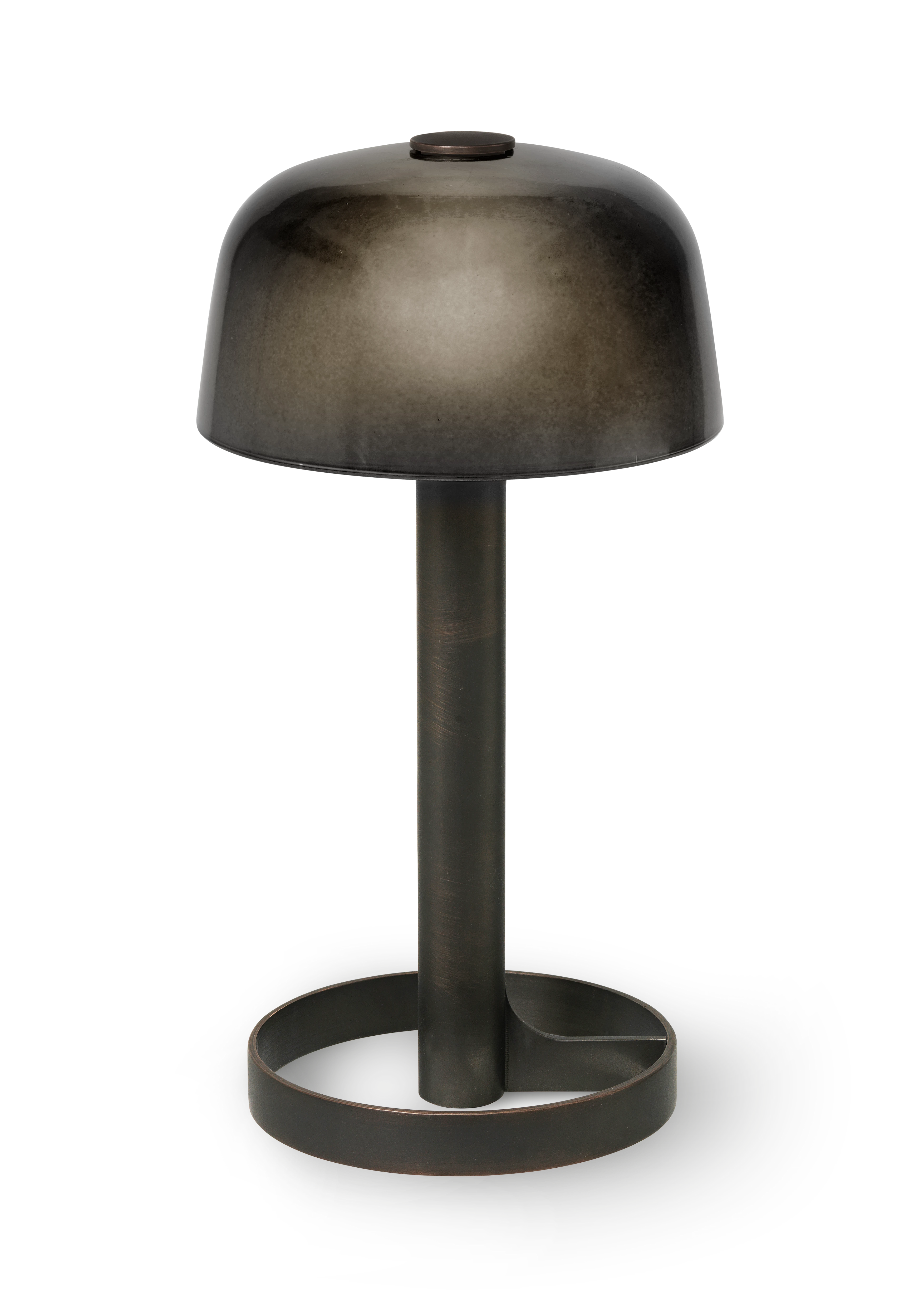 Bordlampe H24.5 cm fra Rosendahl i farven Smoke, lavet af Metal