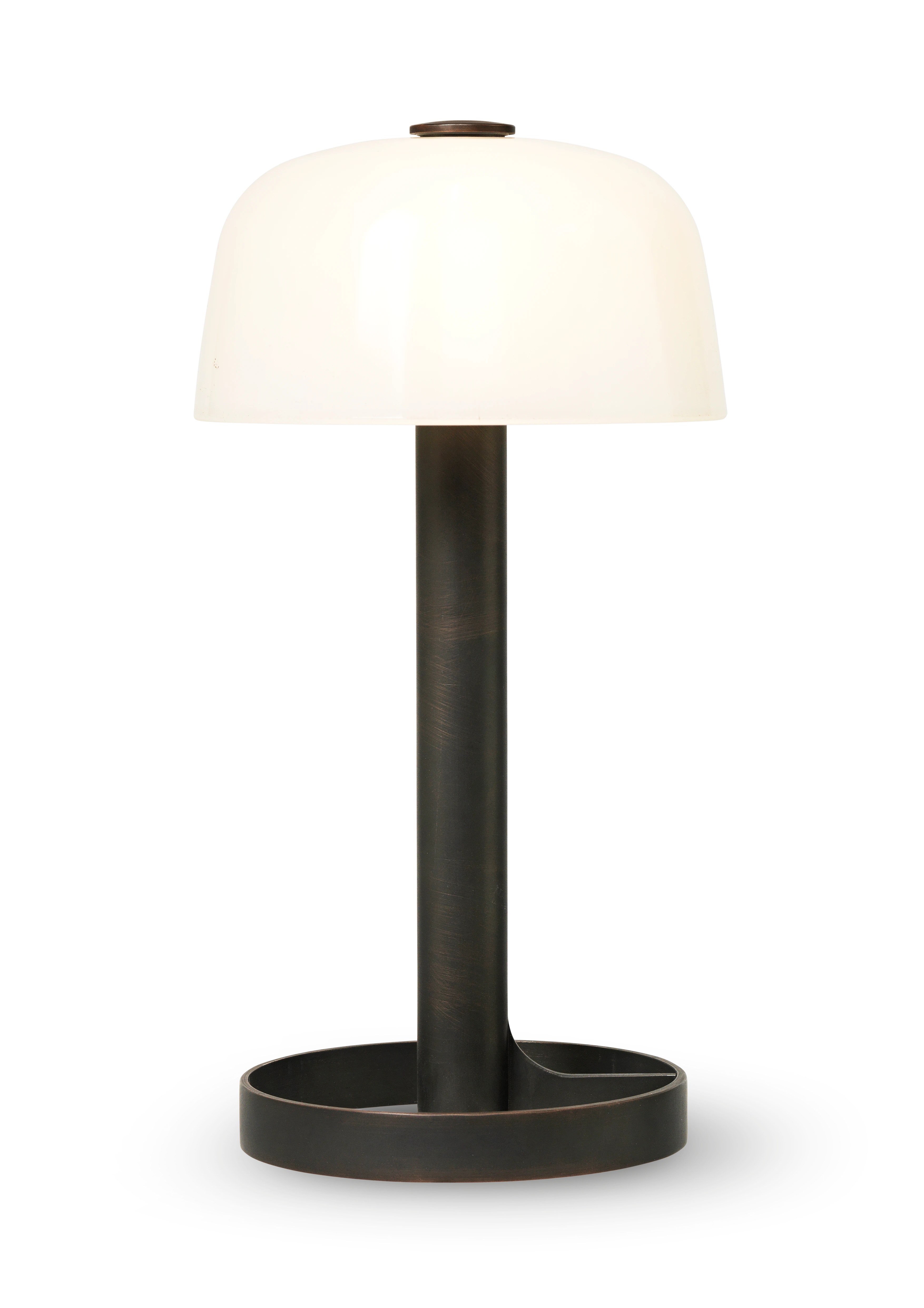 Lampe H24.5 cm von Rosendahl in der Farbe Off-White, hergestellt aus Metall